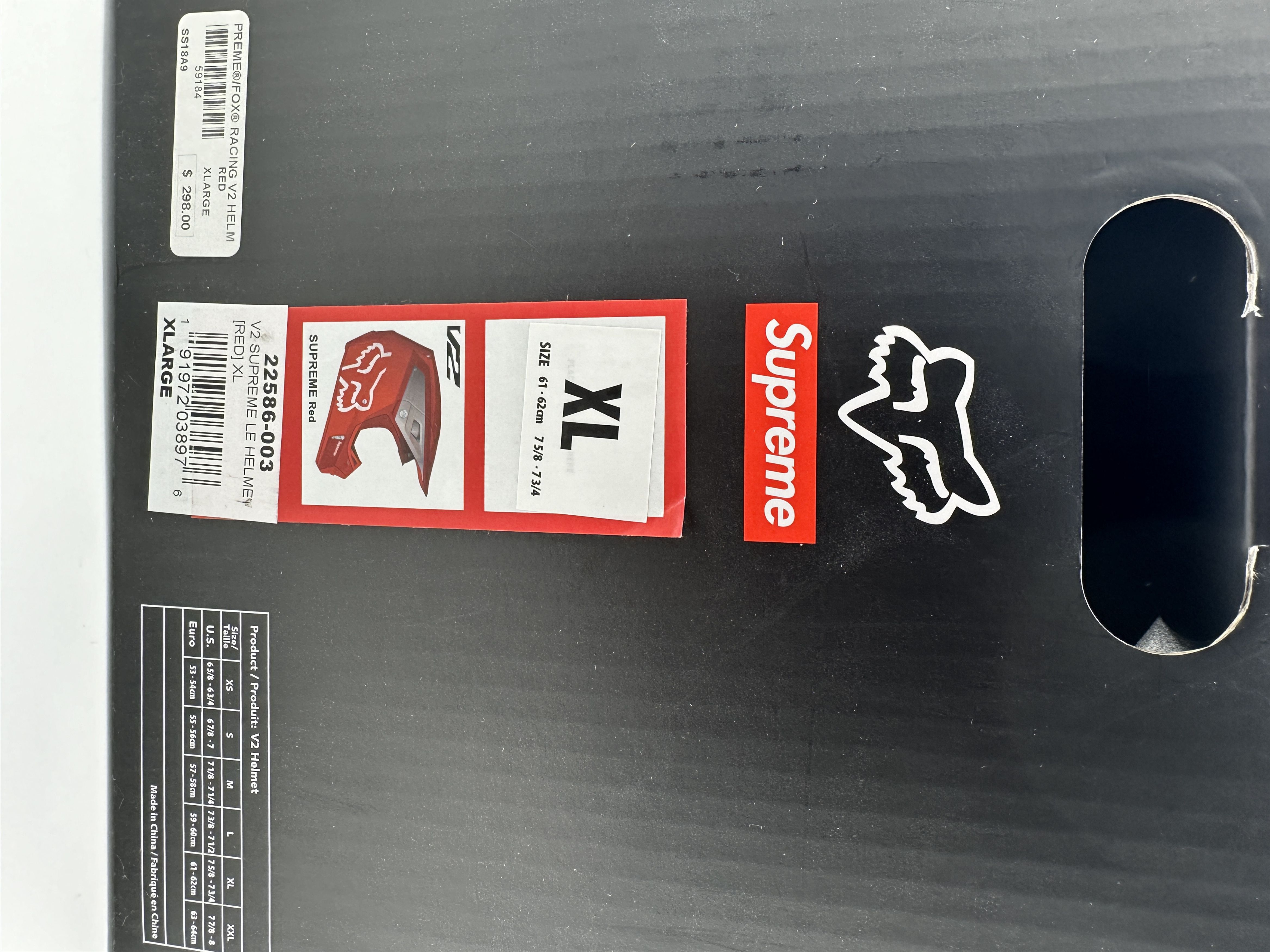 Fox Racing × Supreme Supreme x Fox Racing V2 Motocross Helmet Red Size XL Size ONE SIZE - 11 Thumbnail