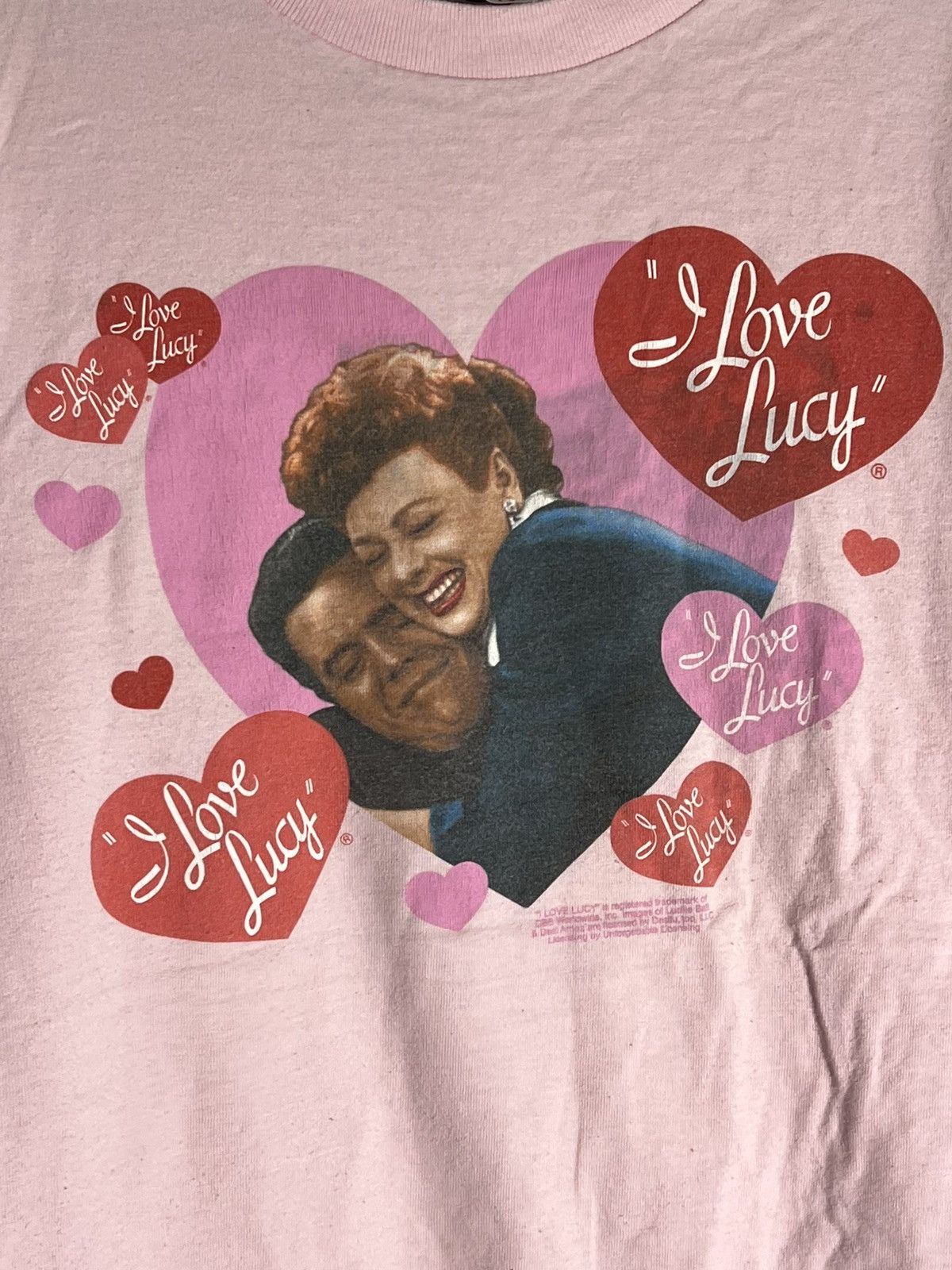 Fruit Of The Loom Vintage 90s I Love Lucy Tv Promo Tee Size M / US 6-8 / IT 42-44 - 2 Thumbnail