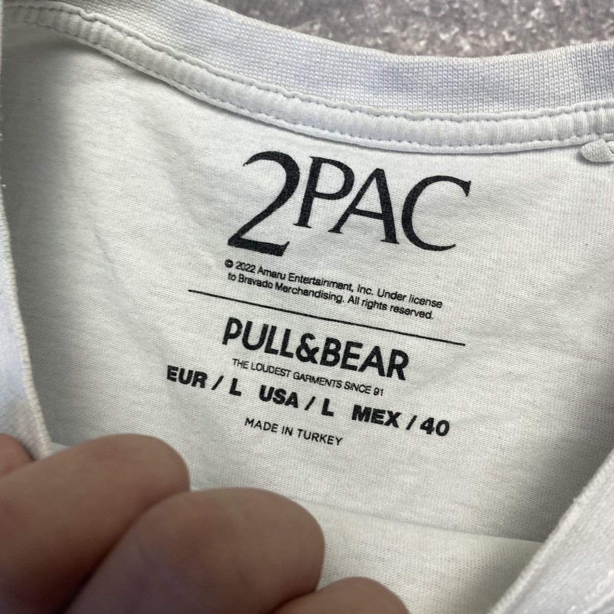 Band Tees Vintage 2Pac Forever big face logo rap tee Size US L / EU 52-54 / 3 - 12 Thumbnail