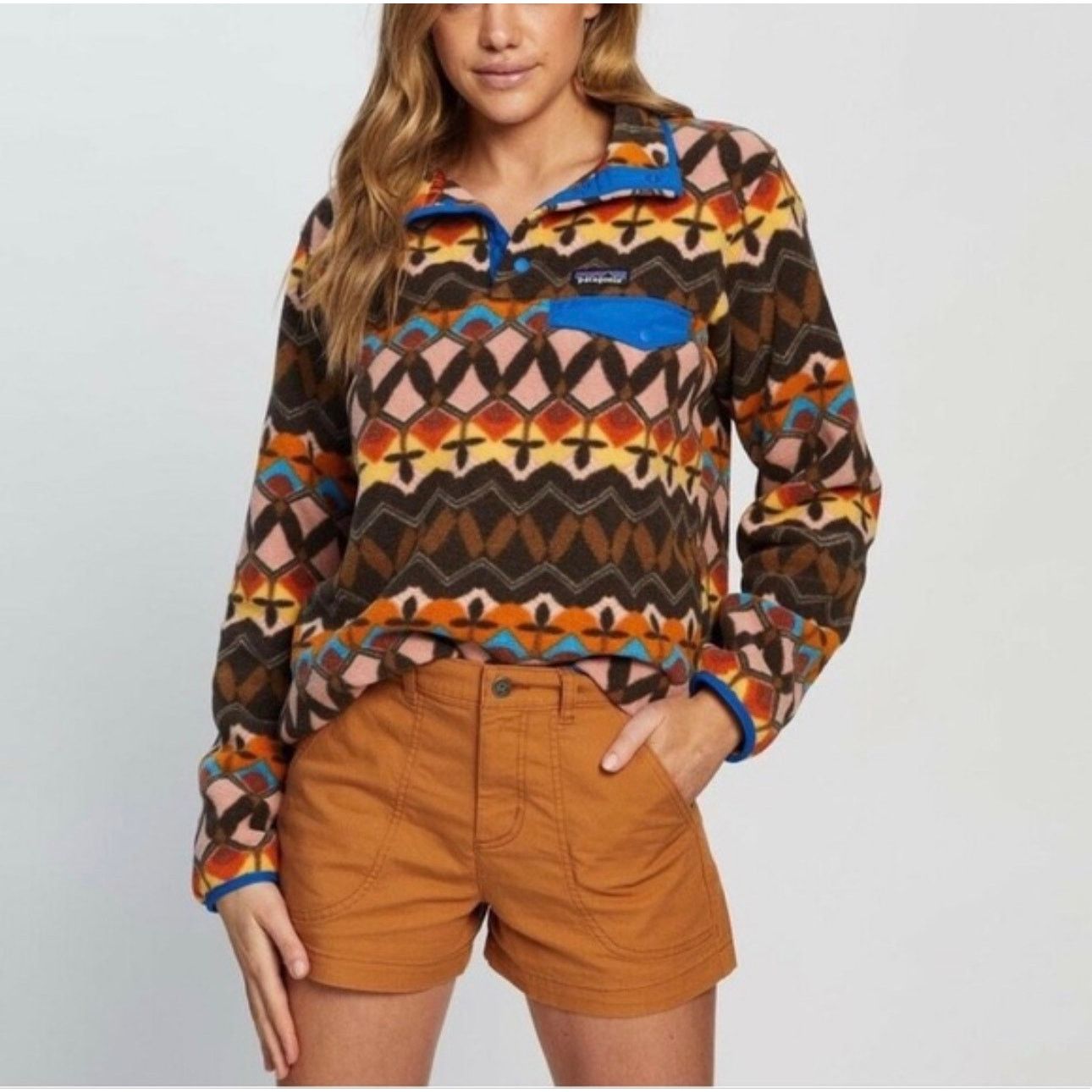 Patagonia PATAGONIA Lightweight Synchilla Pullover Big Anthos Aztec Size M / US 6-8 / IT 42-44 - 1 Thumbnail