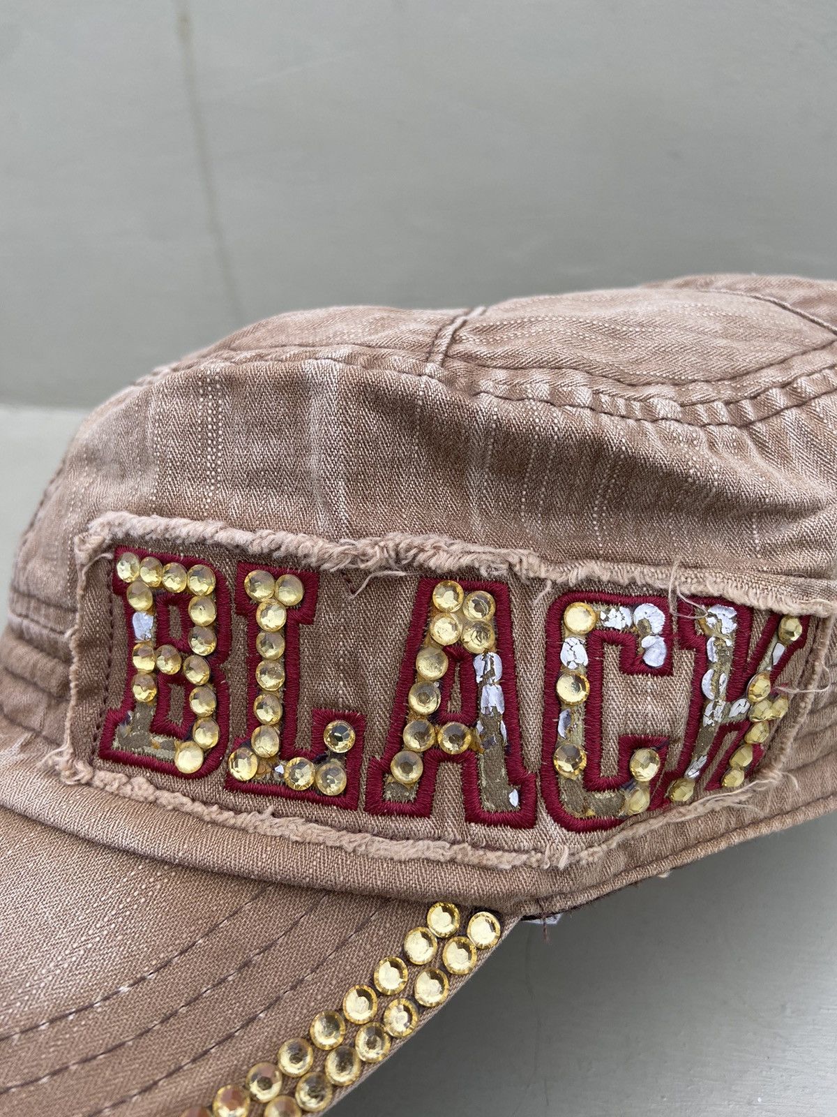 Hysteric Glamour × If Six Was Nine × Japanese Brand 2000s black studded zircon washed patrol hat Size ONE SIZE - 6 Thumbnail