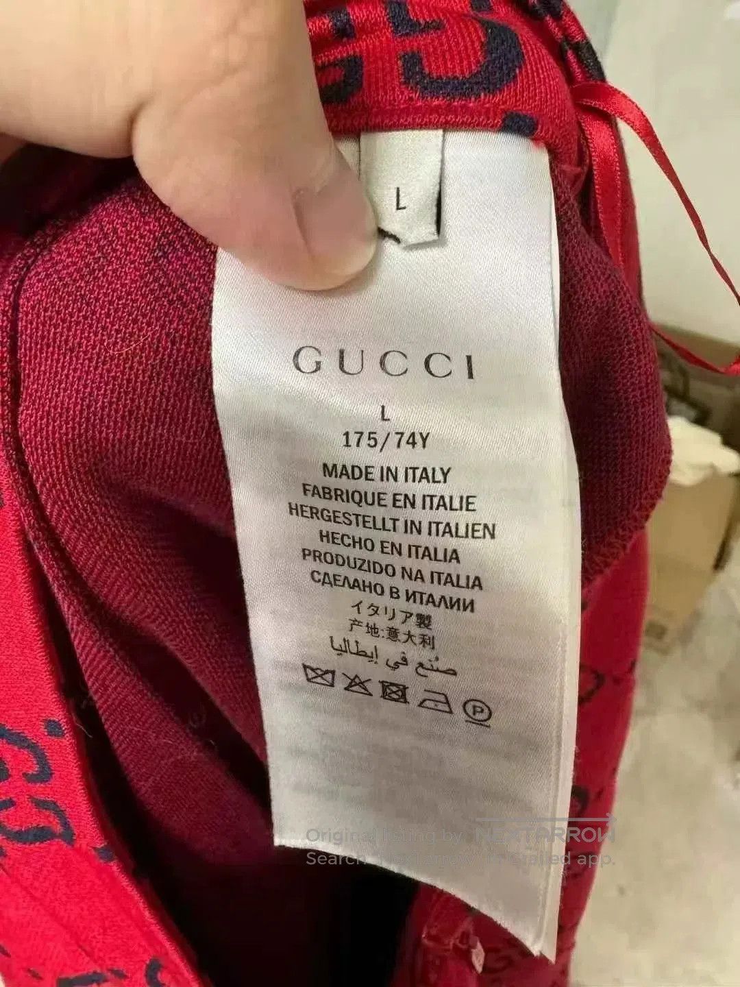 Gucci Gucci Red Monogram Long Dress. Size 37" - 4 Thumbnail