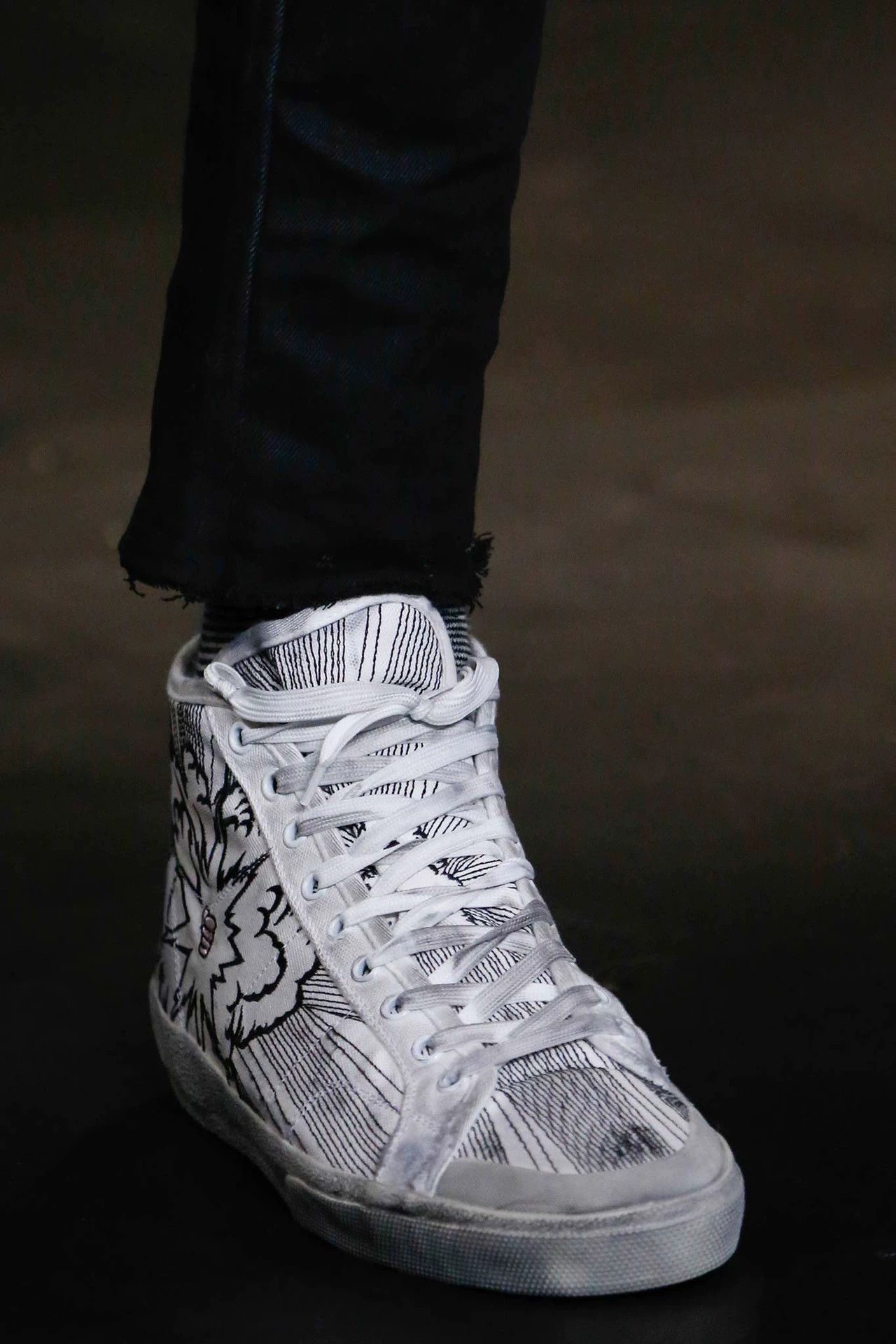 Saint Laurent Paris SLP 16ss Exploding Fist High-Top Sneaker 41 Size US 8 / EU 41 - 7 Thumbnail