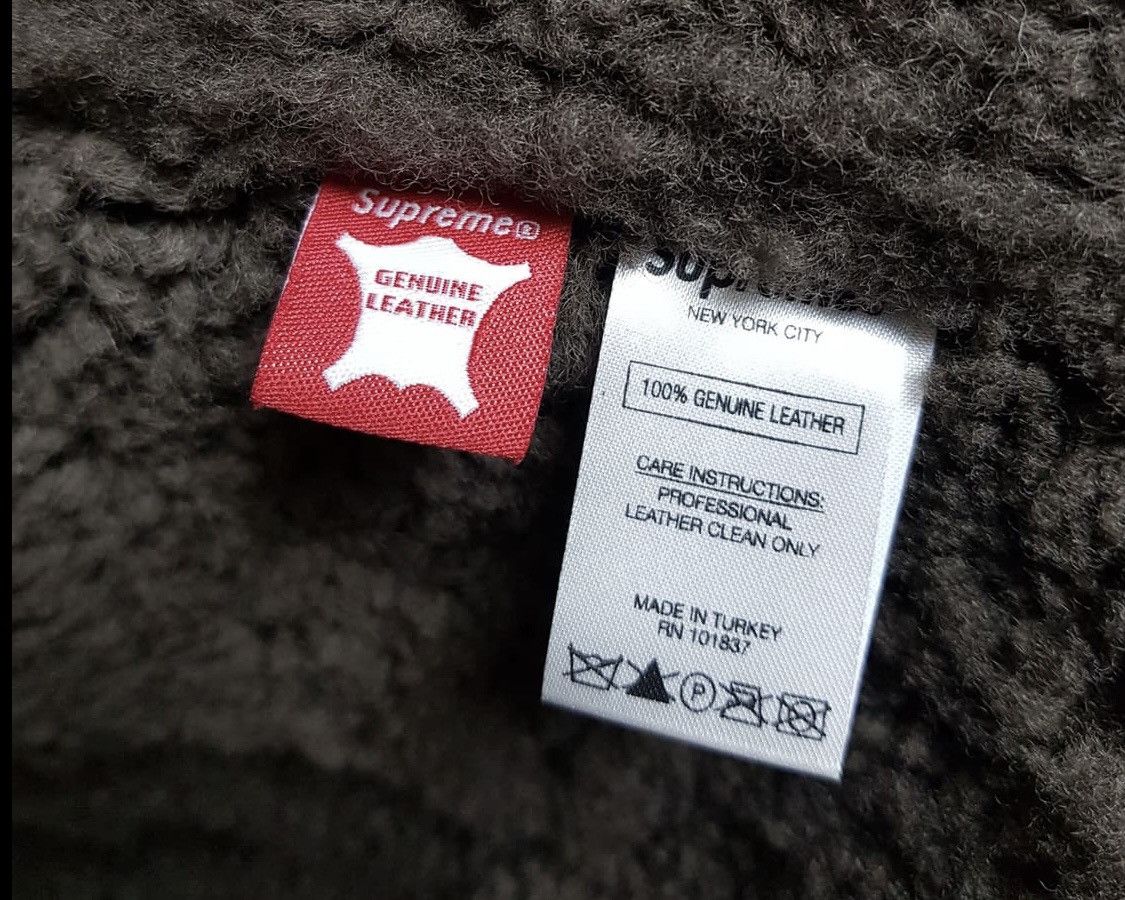 Supreme Supreme 18FW Patchwork Shearling B-3 Leather Jacket Size US M / EU 48-50 / 2 - 6 Thumbnail