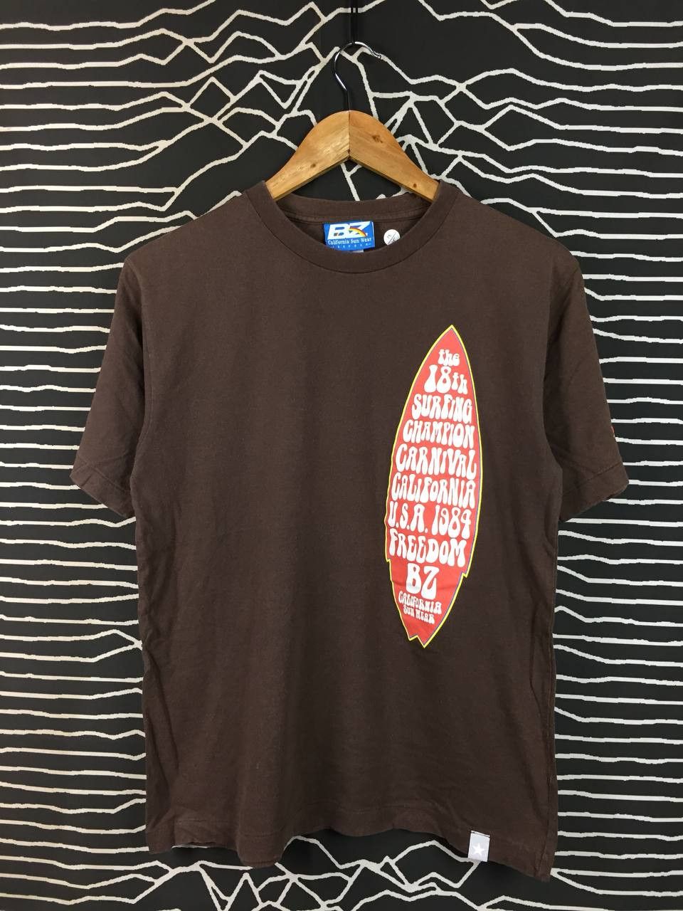 Vintage Vtg BZ California Sun Wear 18th Surf Champion Carnival Tee Size US M / EU 48-50 / 2 - 1 Thumbnail