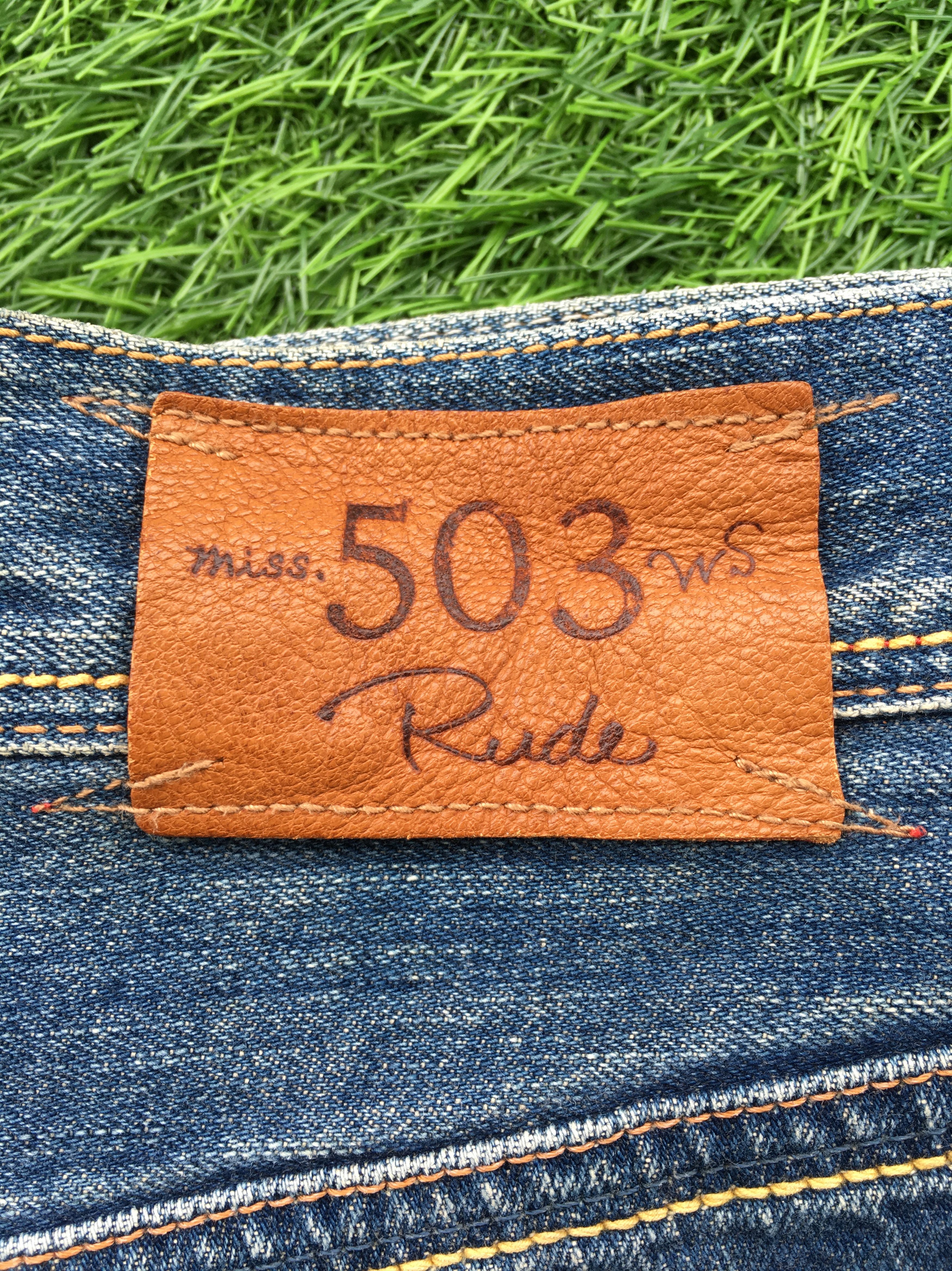 Japanese Brand Japanese Low Waist Kick Flared Denim D-1212 Size 29" - 10 Thumbnail