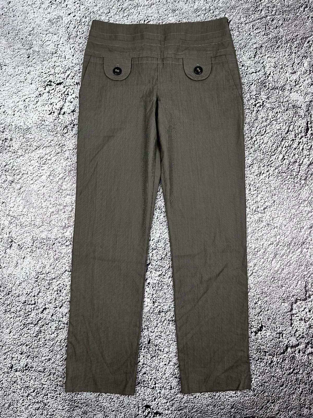 Kenzo Vintage Y2K Kenzo striped classic old money pants size 38 Size 27" / US 4 / IT 40 - 1 Thumbnail