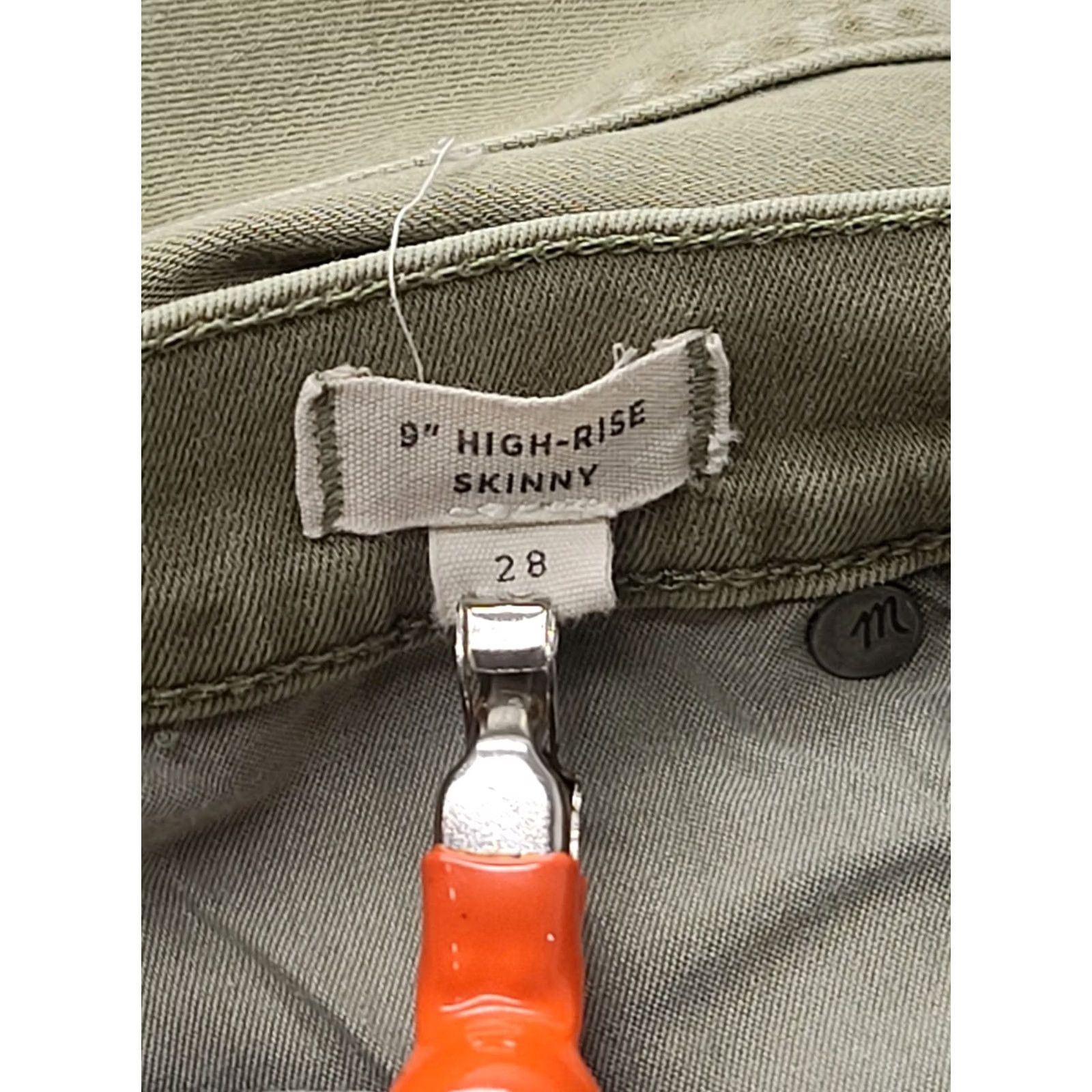 Madewell Madewell Jeans Womens 28x28 9" High Rise Skinny Denim Stretch Bohemian City Preppy" Size 28" / US 6 / IT 42 - 3 Thumbnail