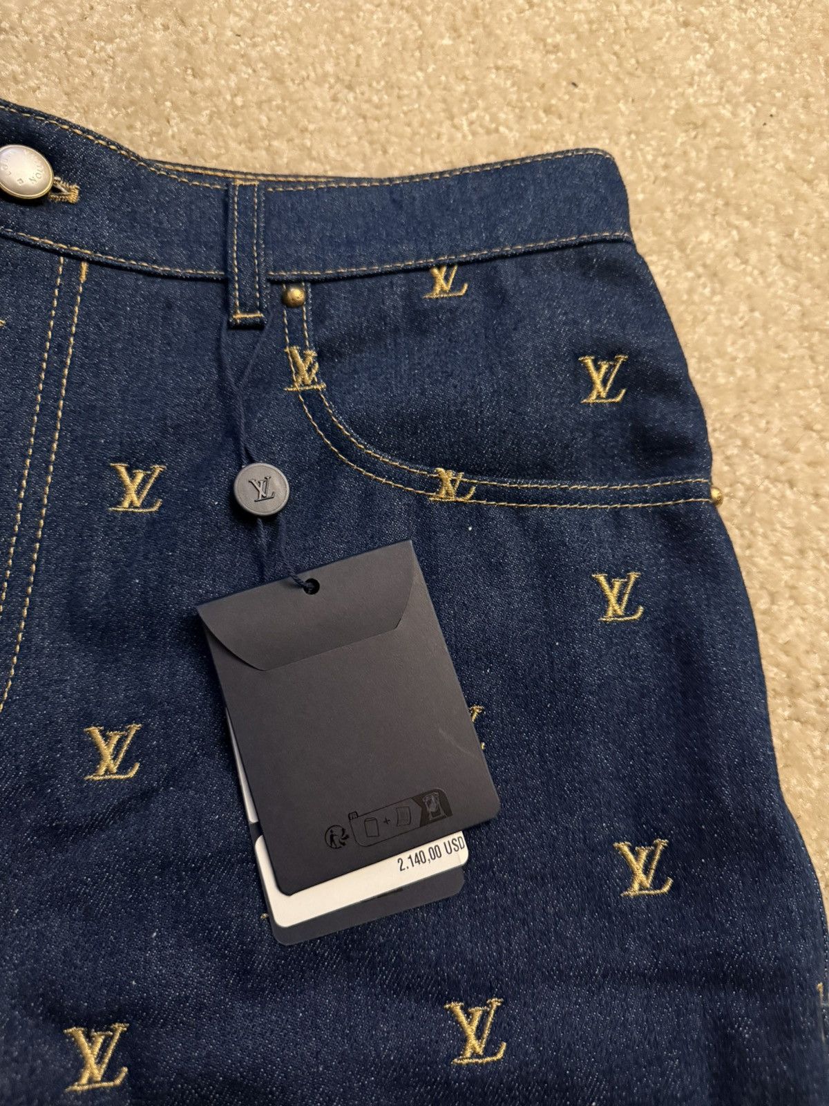 Louis Vuitton Louis Vuitton Denim Jorts Size US 32 / EU 48 - 2 Thumbnail