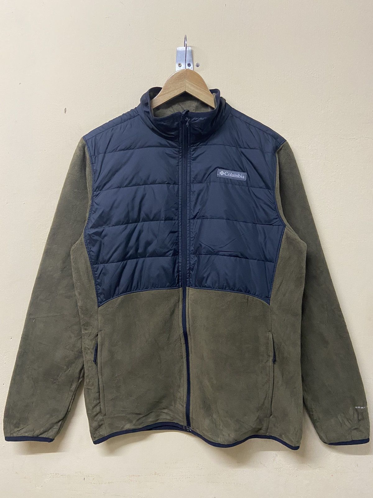 image of Columbia Omni-Heat Solid Fleece Jacket in Black, Men's (Size Large)
