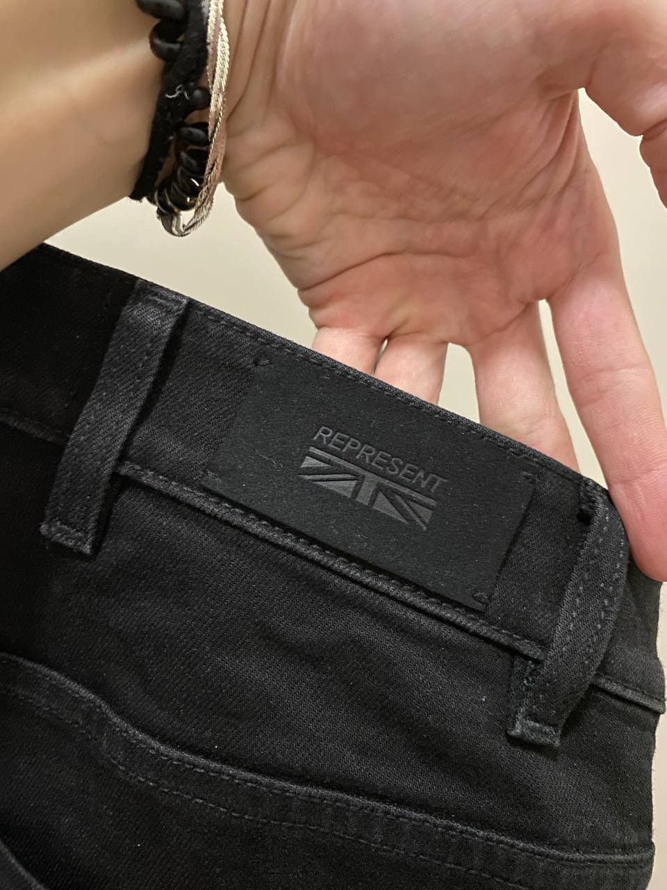 Represent Clo. Represent Clo Made in Italy Black Denim Pants Jeans Hype Size US 30 / EU 46 - 4 Thumbnail