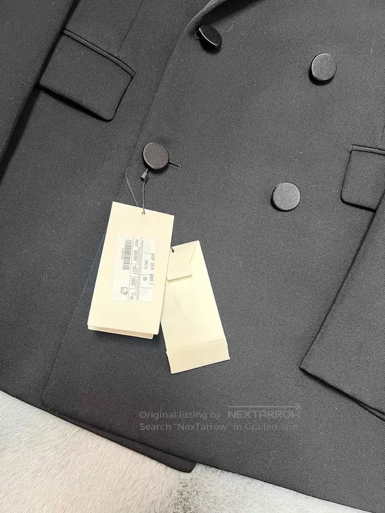 Saint Laurent Paris Saint Laurent Paris Satin Peak Lapel Double-Breasted Smoki Size US M / EU 48-50 / 2 - 5 Thumbnail