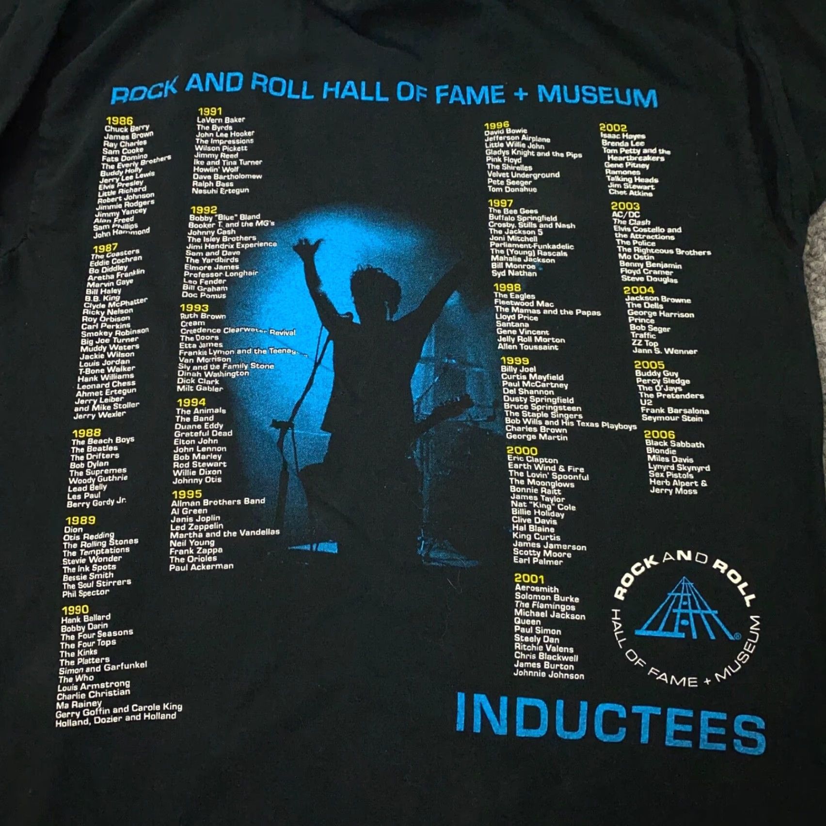 Gildan Rock And Roll Hall Of Fame + Museum Shirt Mens Small Black Graphic Long Sleeve Size US S / EU 44-46 / 1 - 2 Thumbnail