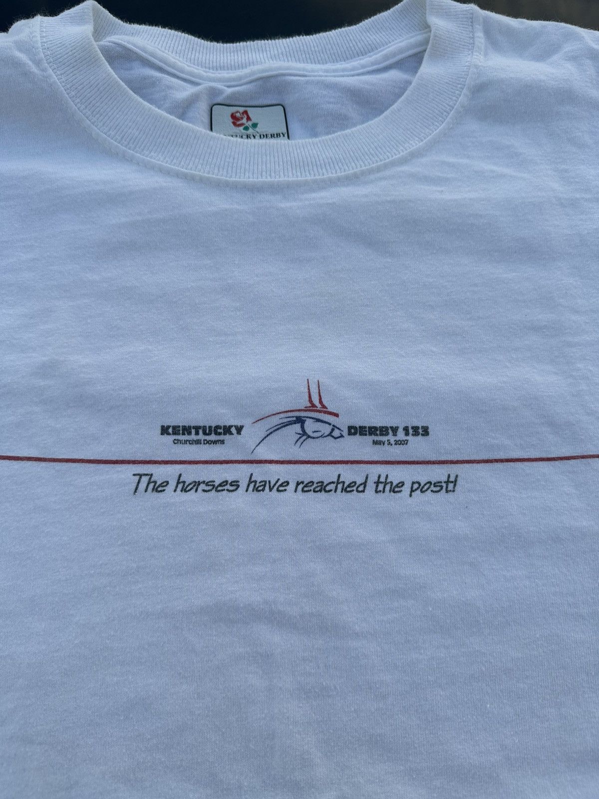 Vintage 2007 OFFICIAL KENTUCKY DERBY TEE Size US L / EU 52-54 / 3 - 2 Thumbnail