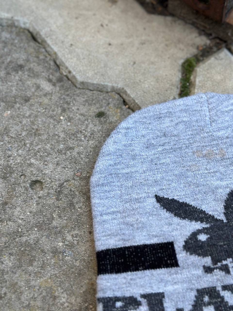 Playboy Vintage Playboy Beanie Grey Knit Hat Y2K Streetwear Cyber Size ONE SIZE - 5 Thumbnail