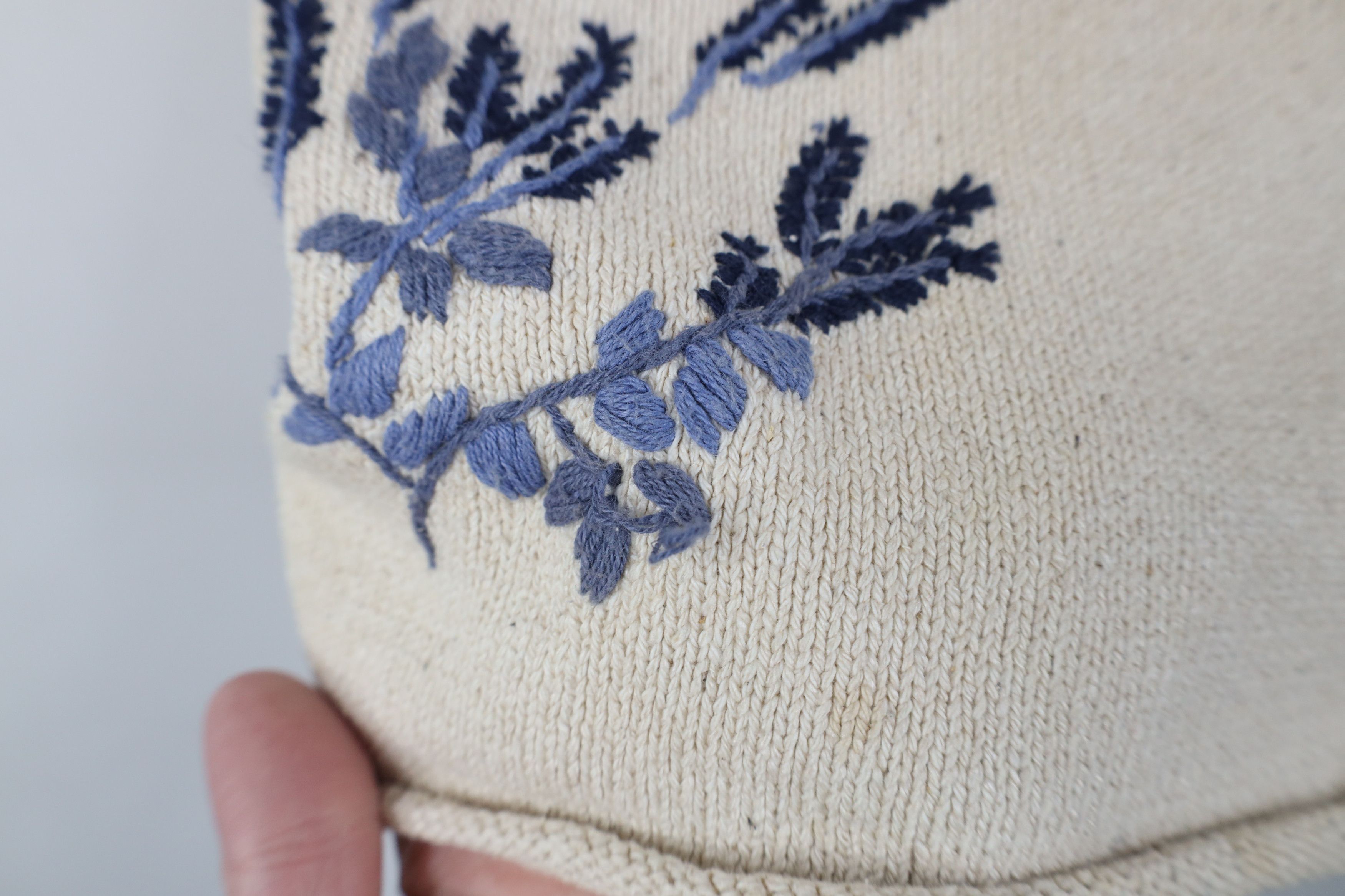Vintage Vintage 90s Streetwear Flower Silk Blend Knit Sweater Size L / US 10 / IT 46 - 5 Thumbnail