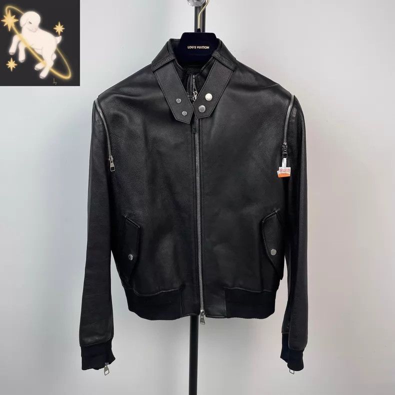 Louis Vuitton Louis Vuitton Black Show Leather Jacket Size US M / EU 48-50 / 2 - 1 Thumbnail