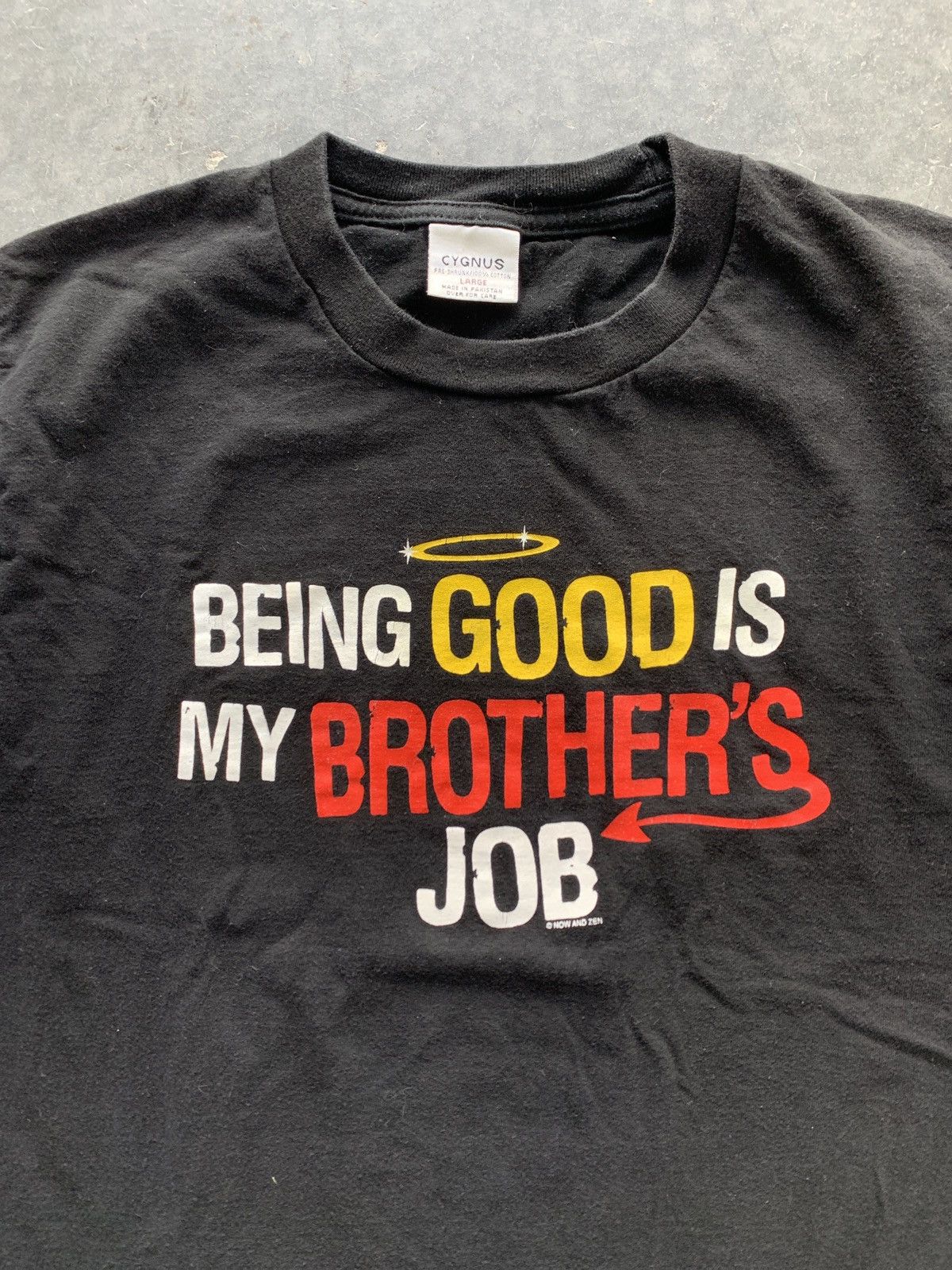 Vintage Funny Vintage Y2K “Being Good” Saying Tee Skater Cropped Fit Size US S / EU 44-46 / 1 - 2 Thumbnail