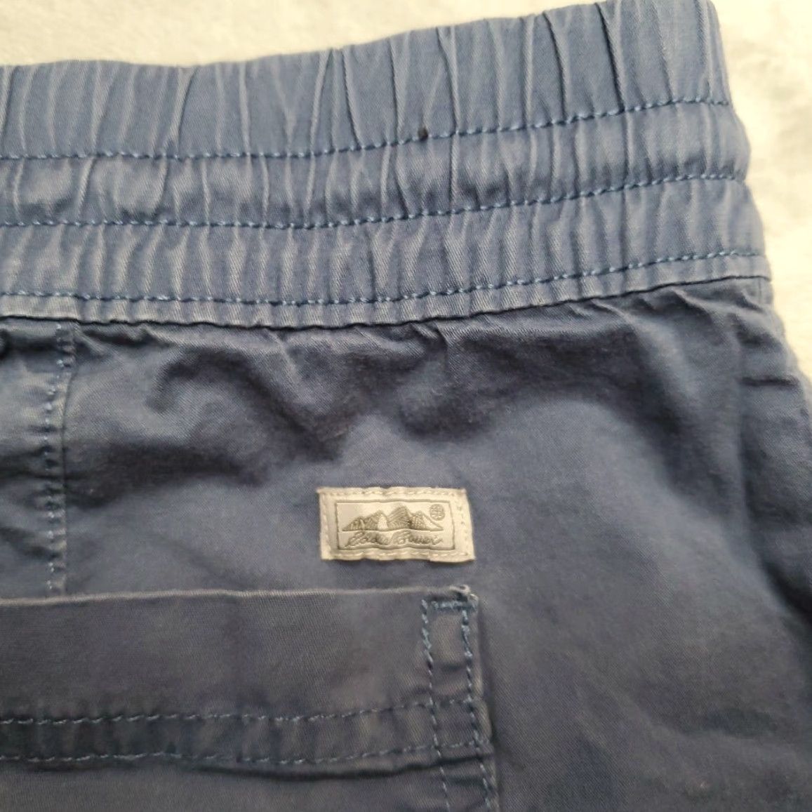 Eddie Bauer VINTAGE Eddie Bauer Shorts Womens 4 Blue Elastic Waist Pull On Running Drawstring Casual Size 27" / US 4 / IT 40 - 6 Thumbnail