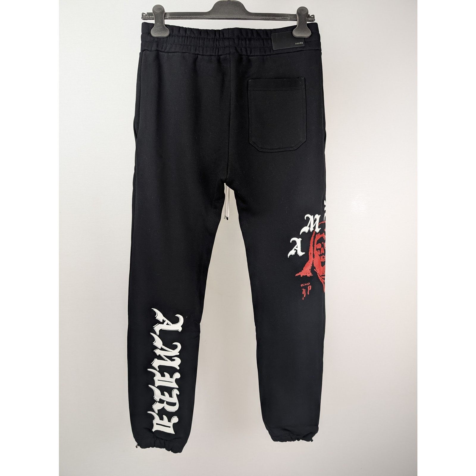Amiri o1rshd1 Wes Lang Solar Kings Sweatpant in Black Size US 34 / EU 50 - 6 Thumbnail