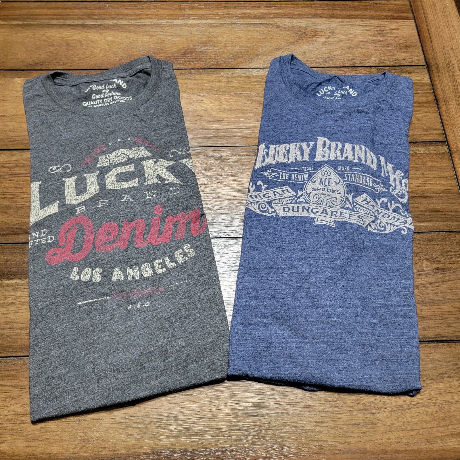 Lucky Brand Set of 2 Lucky Brand Unisex Tees - Size Medium Size US M / EU 48-50 / 2 - 1 Thumbnail