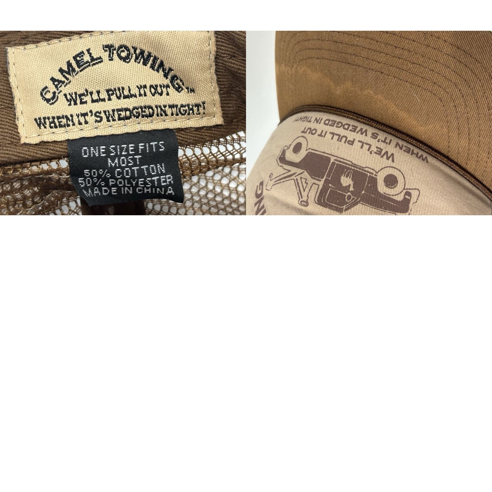 Vintage American Vintage Vintage Camel Towing Hat Cap Snapback Brown Trucker Striped Funny Size ONE SIZE - 8 Thumbnail