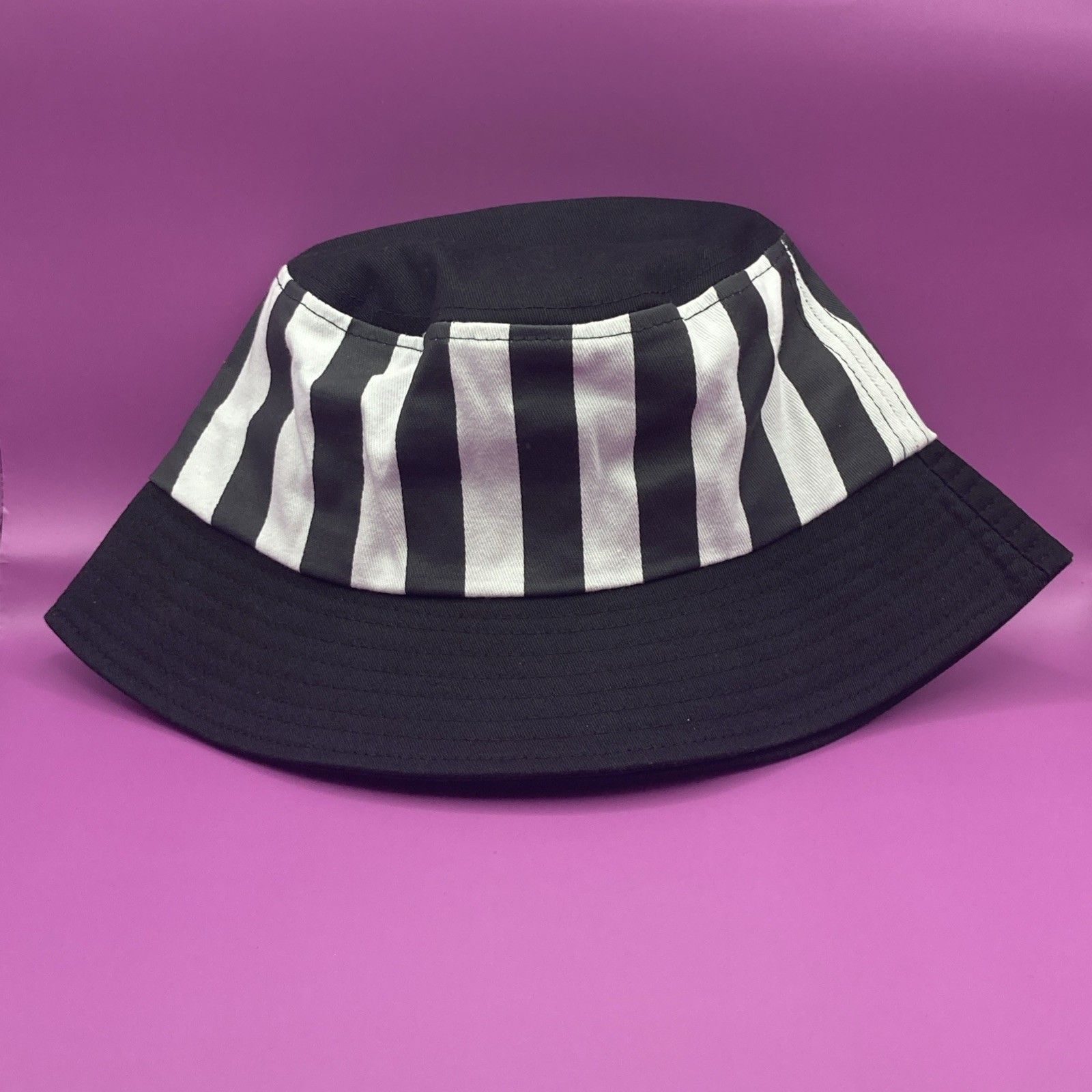 Other NWT Beetlejuice Fanta Movie Promo Bucket Hat Striped Cap Size ONE SIZE - 6 Thumbnail