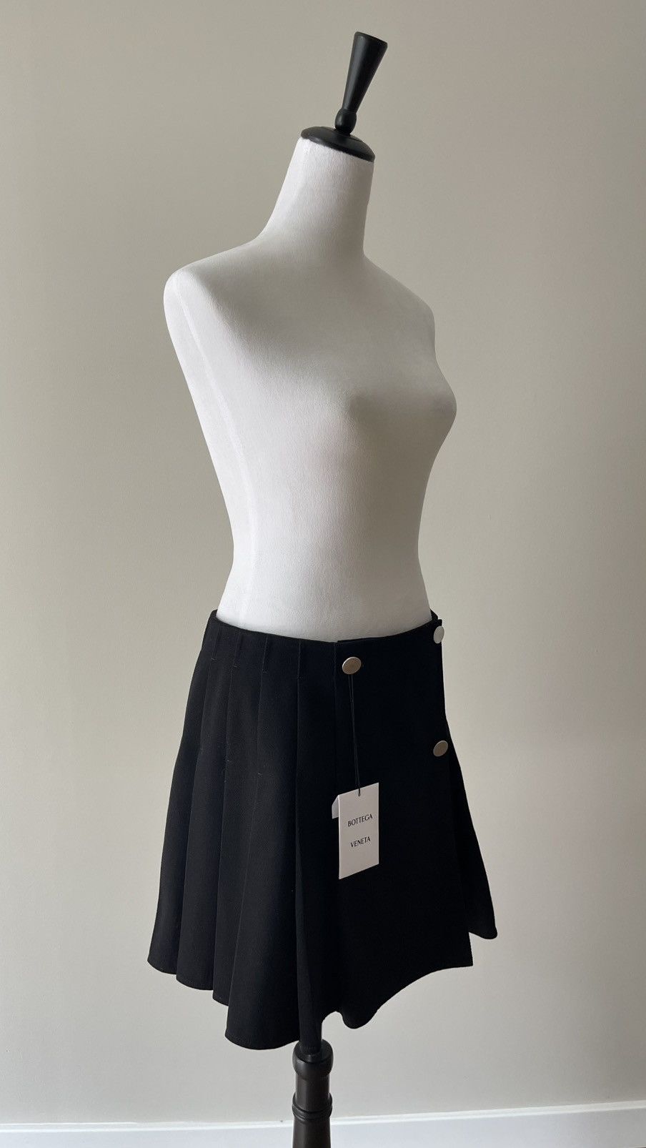 Bottega Veneta Bottega Veneta Wool Gabardine Skirt in Black size 42 Size 42" / US 20 - 3 Thumbnail