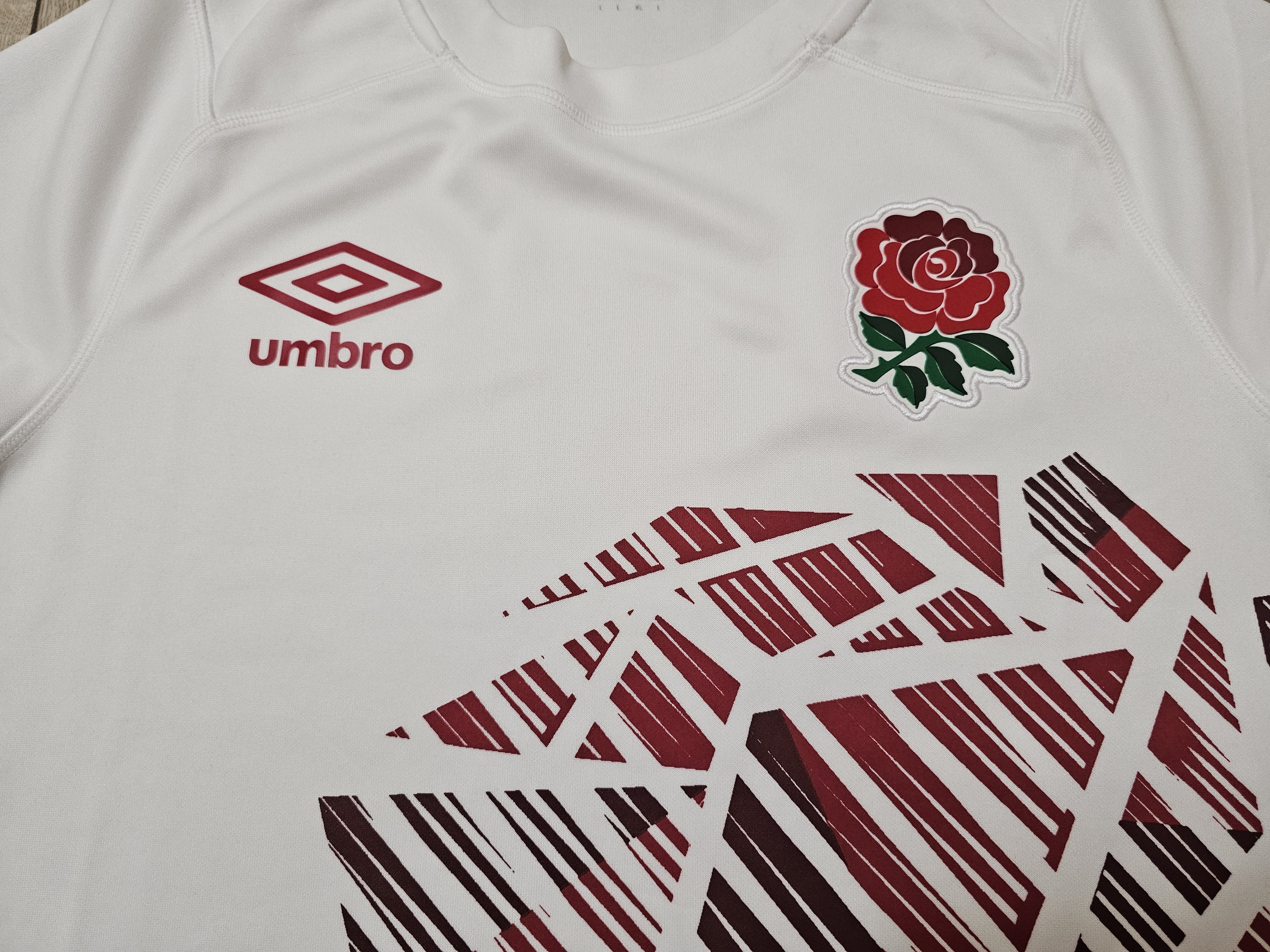 Umbro ENGLAND RUGBY JERSEY 2022 2023 HOME RUGBY SHIRT Size US L / EU 52-54 / 3 - 3 Thumbnail