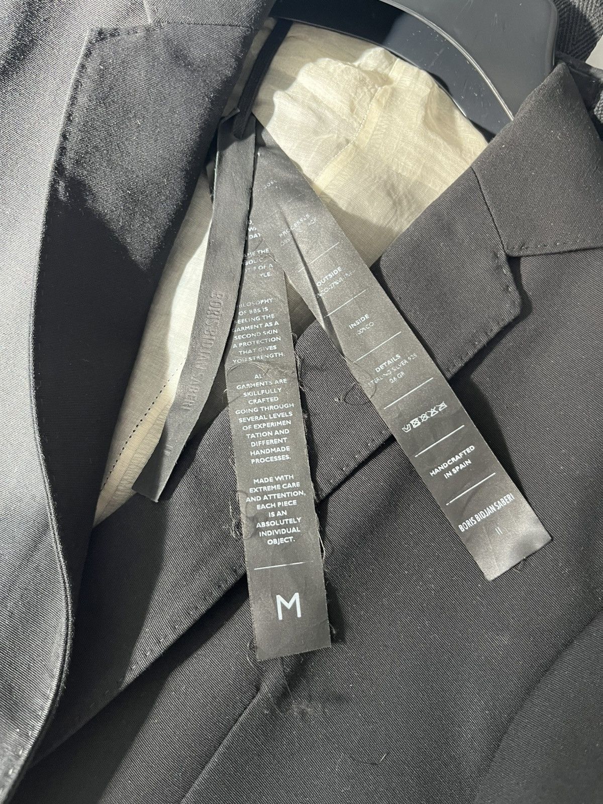 Boris Bidjan Saberi Boris Bidjan Saberi Blazer Size M Size 36S - 3 Thumbnail