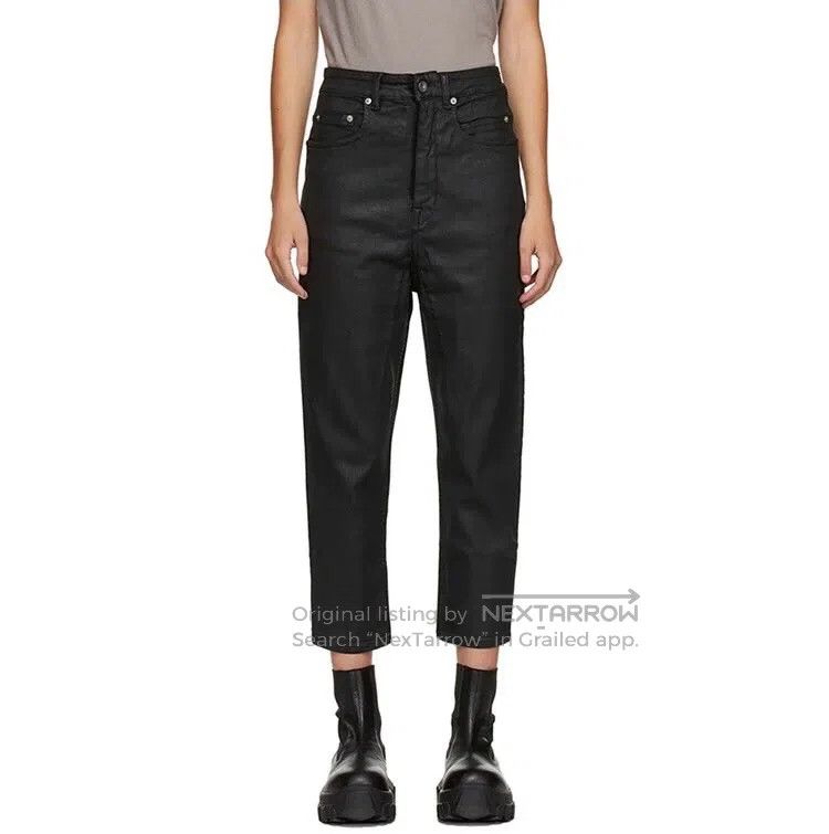 Rick Owens Rick Owens Waxed cropped pants Size US 29 - 4 Thumbnail