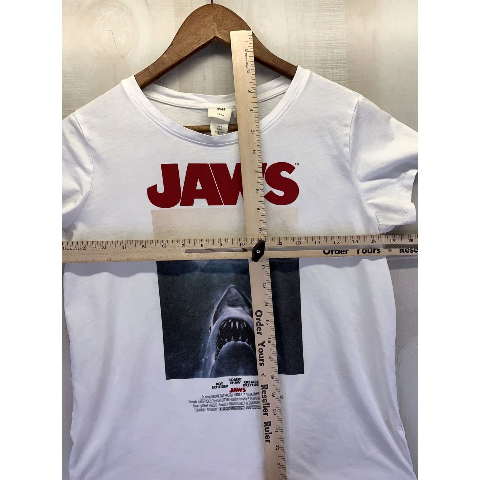 H&M VINTAGE Jaws GraphicT Shirt Womens Size S H & M 90s Repo Single Stitch-5827 Size S / US 4 / IT 40 - 4 Thumbnail