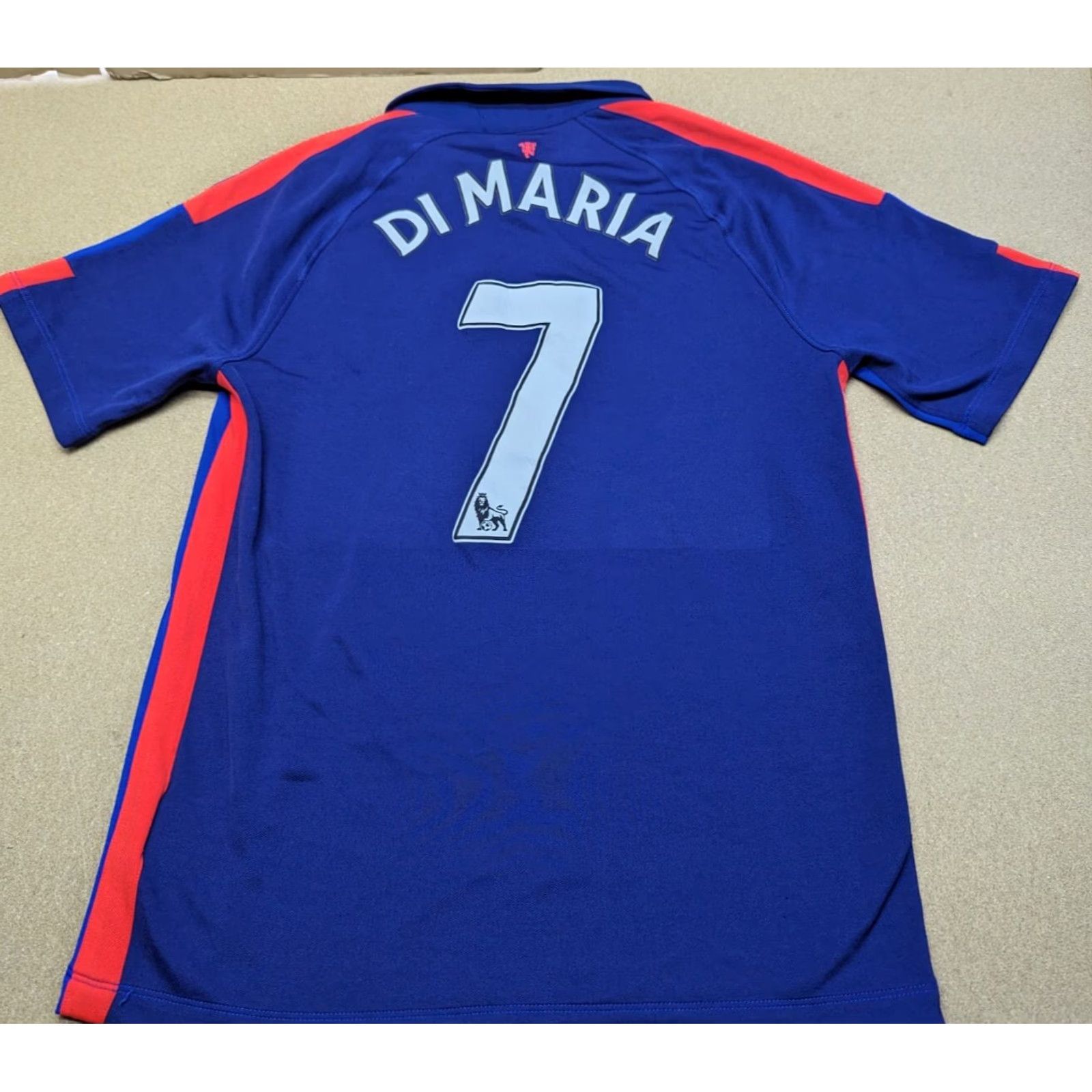 Nike Nike Manchester United #7 Di Maria 2014 2015 Third Mens Football Jersey M Blue Short Sleeve Pullover Round Neck Athletic Jersey Mens Football Shirt Size US M / EU 48-50 / 2 - 2 Thumbnail