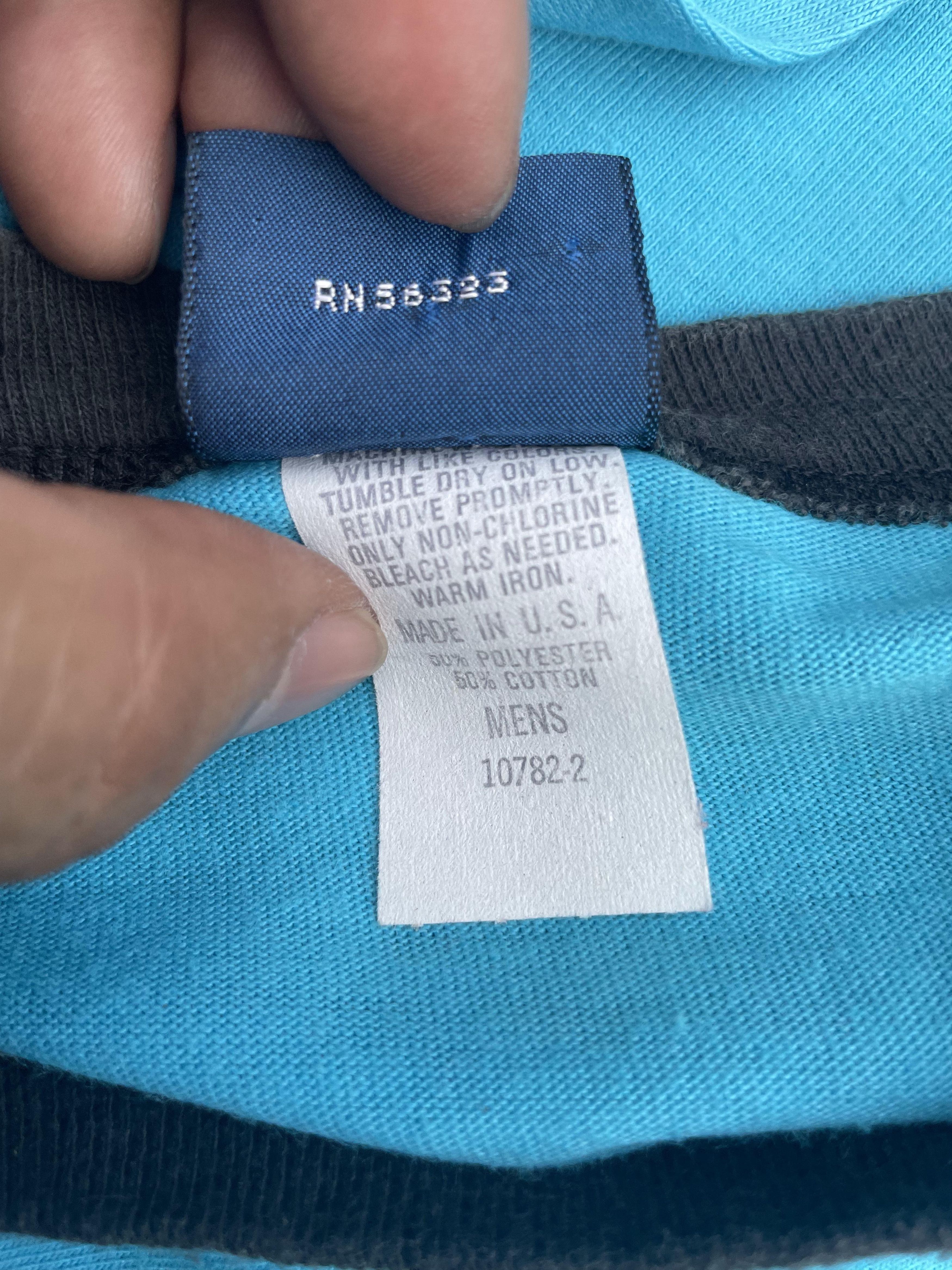 Nike Vintage 80's Nike Blue Tag Ringger Tshirt Size US S / EU 44-46 / 1 - 9 Thumbnail