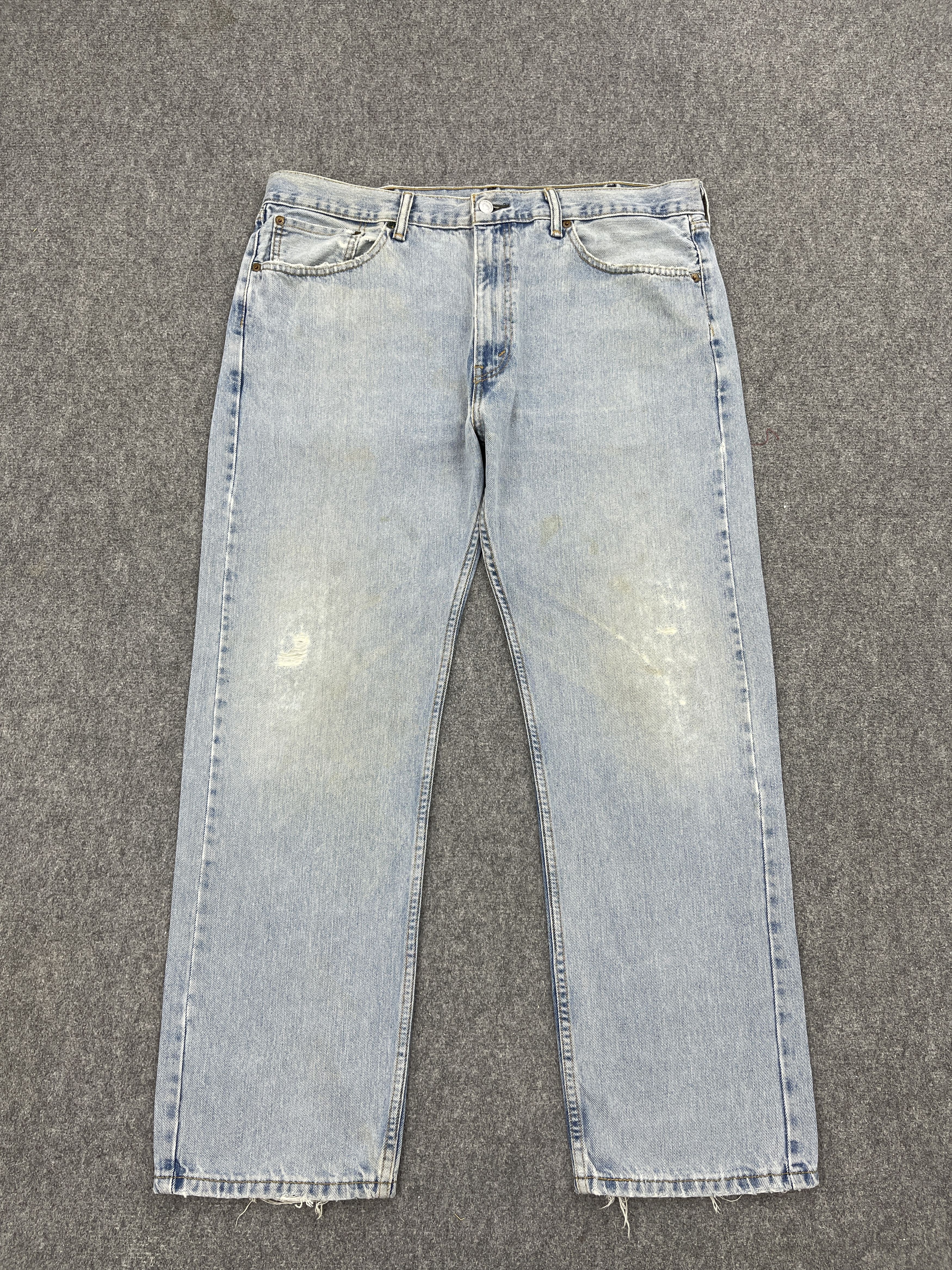 Levi's Vintage Light Washed Levis 505 Denim DP2513 Size US 36 / EU 52 - 1 Thumbnail