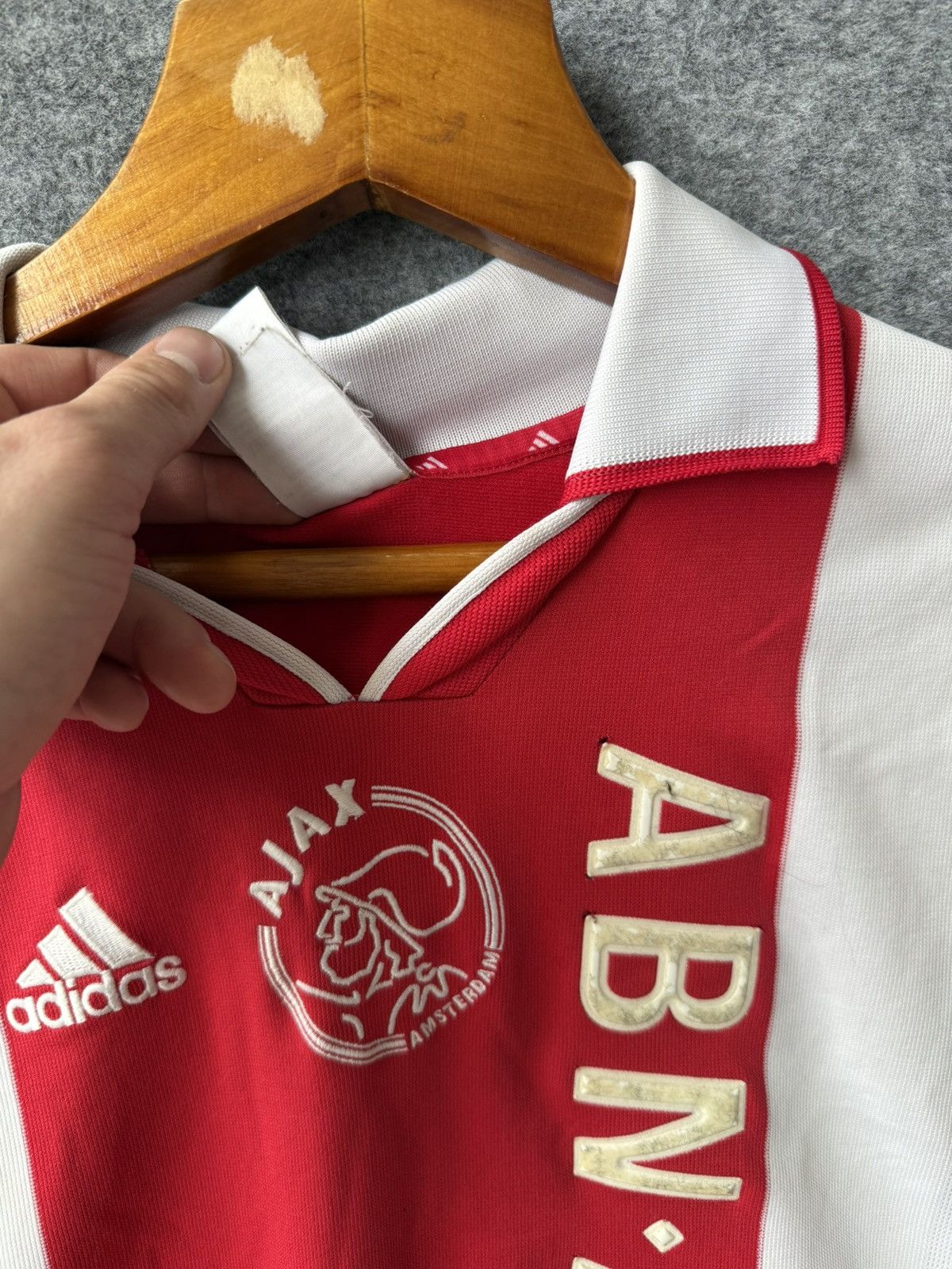 Adidas Vintage Adidas Ajax Amsterdam 2000s home football shirt Size US L / EU 52-54 / 3 - 17 Thumbnail