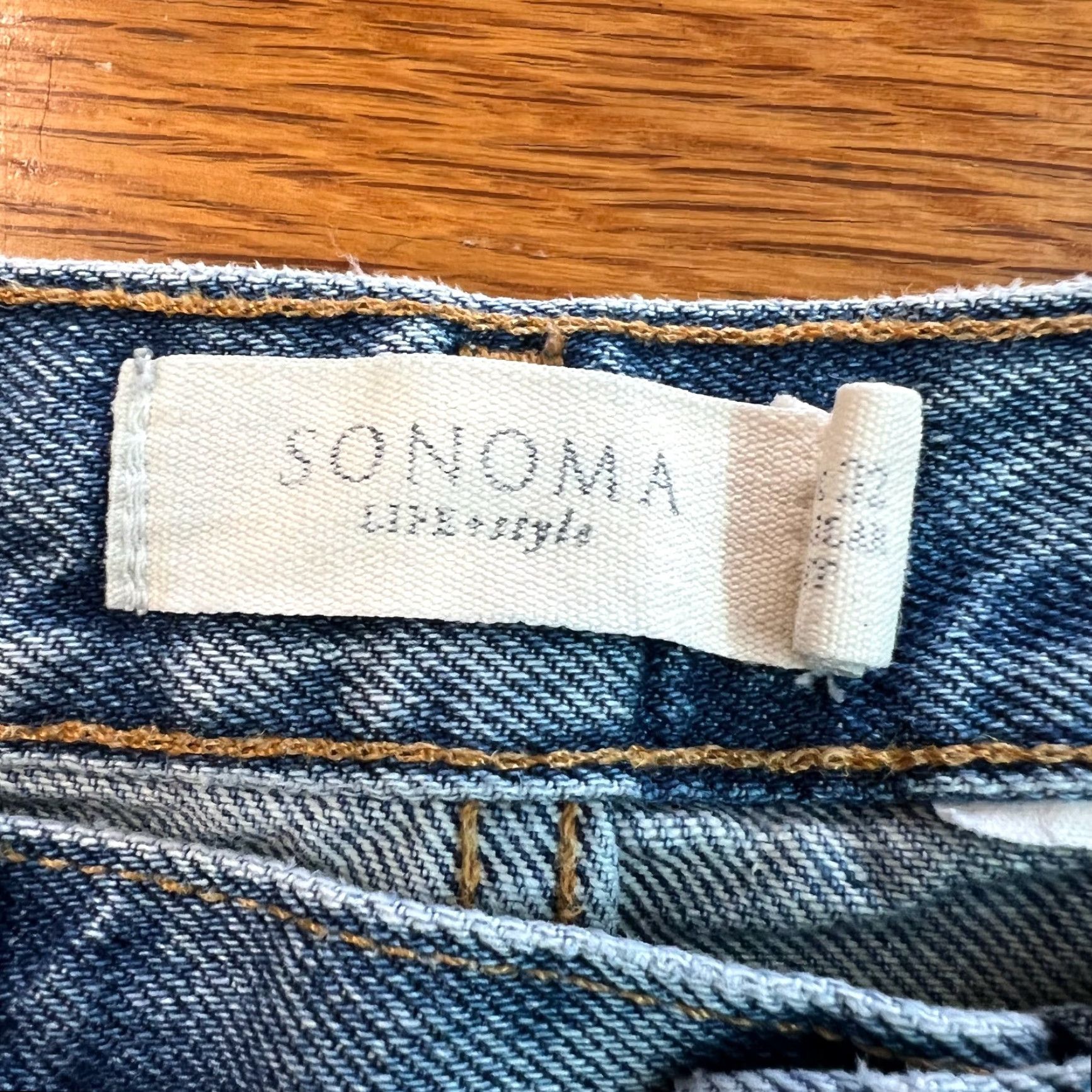 Denime Sonoma Life + Style Mens Stretch Medium Wash Casual Blue Denim Jeans Size 36X32 Jeans Men's Regular Blue 5-Pocket Design Baggy Size US 34 / EU 50 - 7 Thumbnail