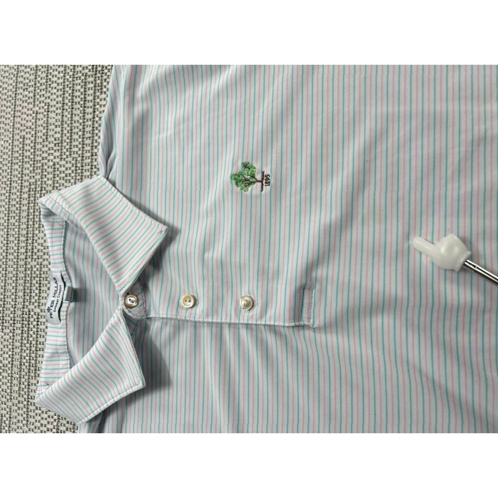 Peter Millar Peter Millar Summer Comfort Polo Shirt Mens XL Multicolor Striped Golf Tennis Shirt Size US XL / EU 56 / 4 - 6 Thumbnail