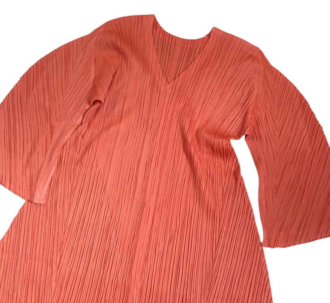Pleats Please Issey Miyake Vintage Issey miyake pleats please orange long tee Size S / US 4 / IT 40 - 7 Thumbnail
