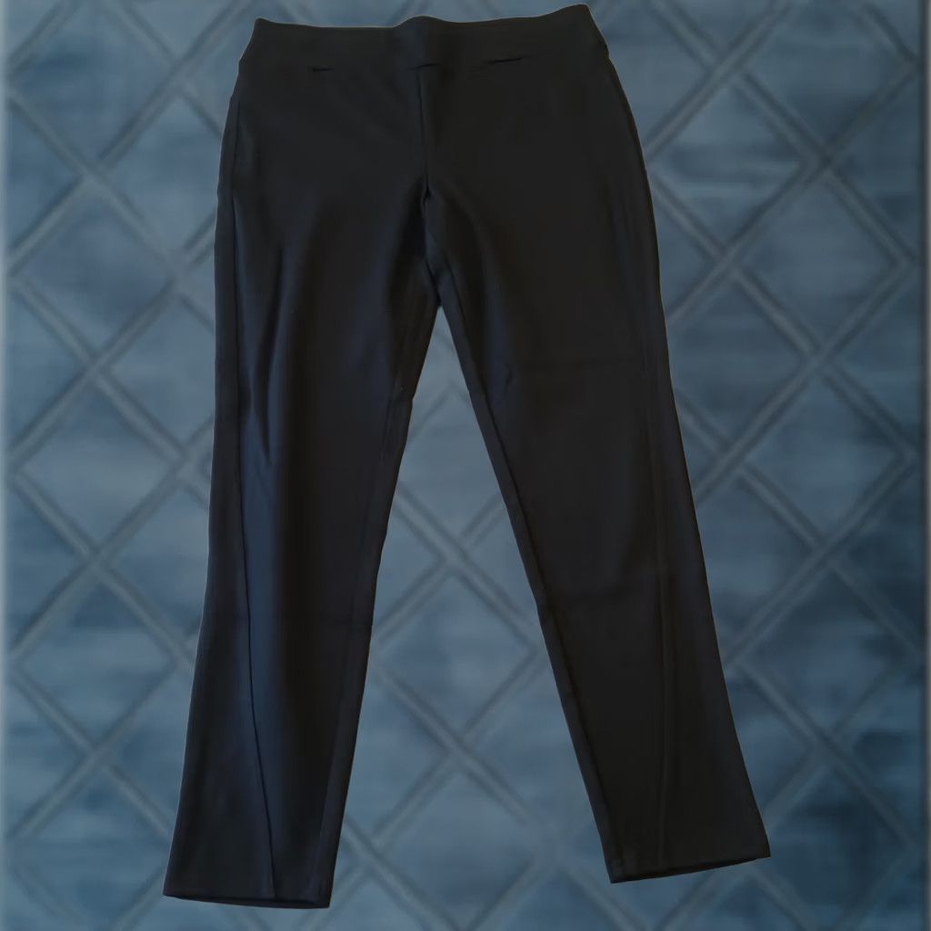 Vintage INC International Concepts Ankle Pants Womens Size 16 Black Pull On Skinny Stretch Size 38" / US 16 / IT 52 - 1 Thumbnail