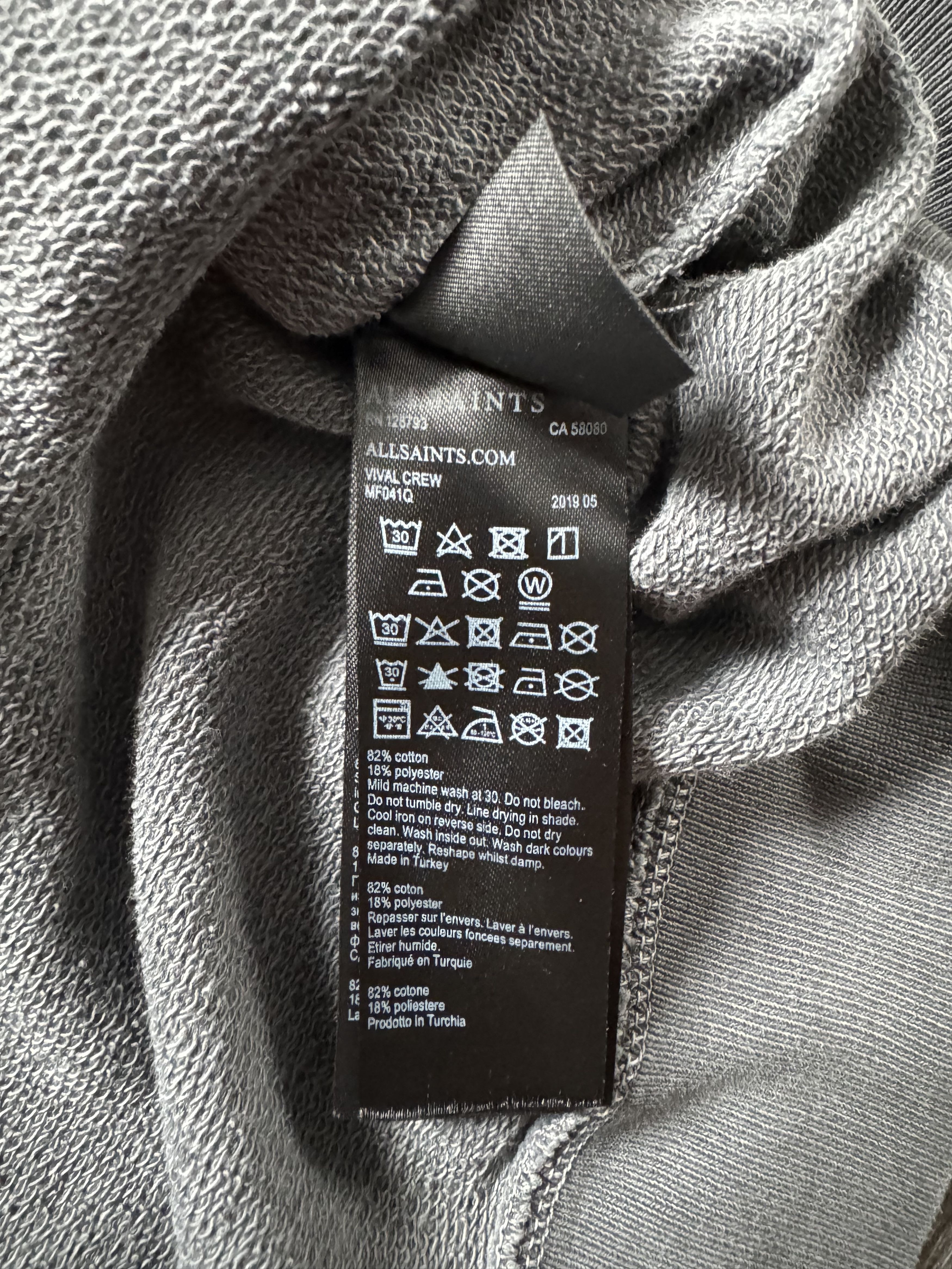 Allsaints Allsaints Vival Crew Oversized Sweatshirt Size US M / EU 48-50 / 2 - 6 Thumbnail