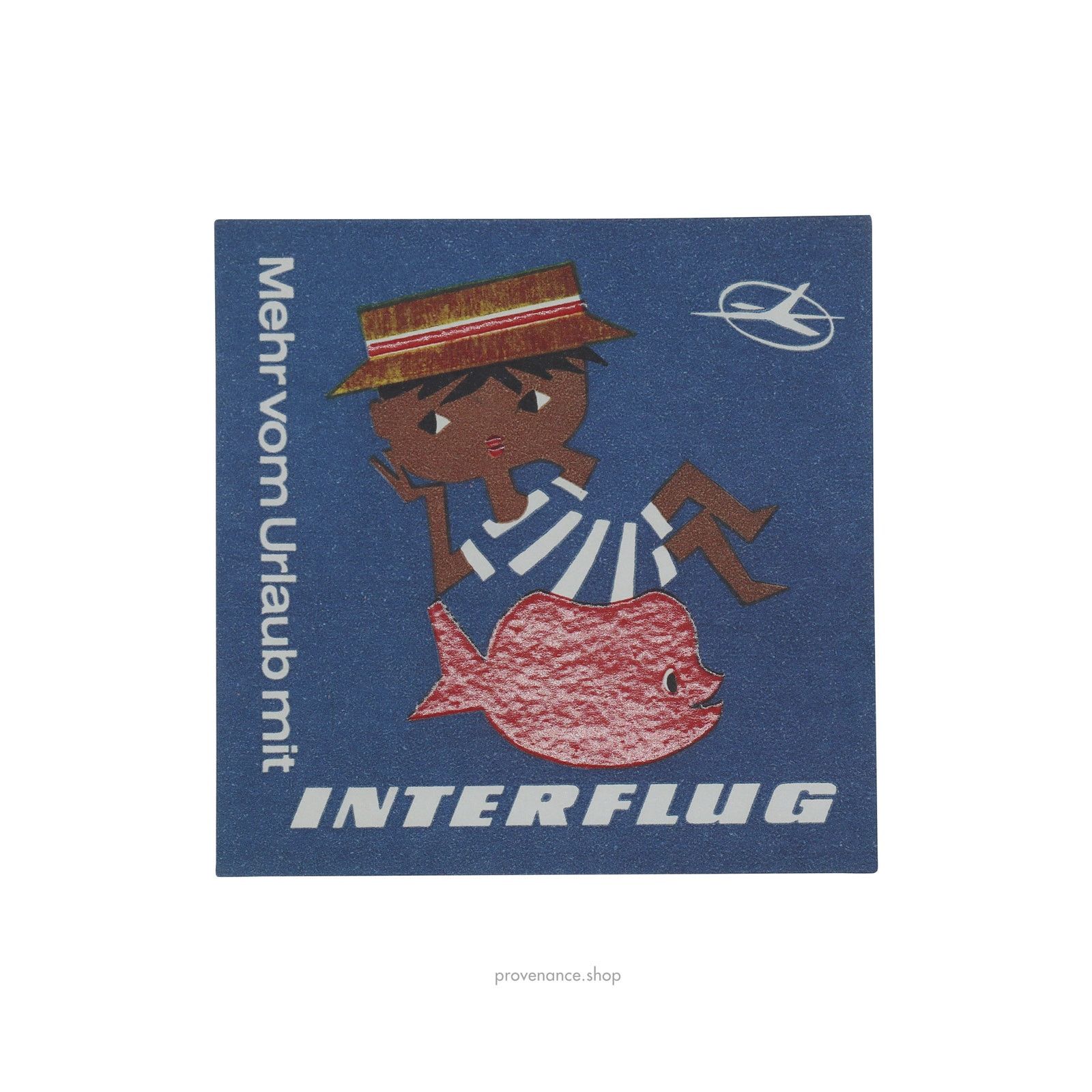 Louis Vuitton 🔴 Louis Vuitton Airline Label Postcard Sticker- INTERFLUG Size ONE SIZE - 1 Thumbnail