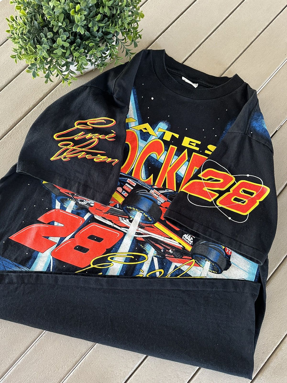 NASCAR × Vintage 90s Ernie Irvan Yates Rocket Nascar Space Racing AOP Tee Size US XXL / EU 58 / 5 - 6 Thumbnail