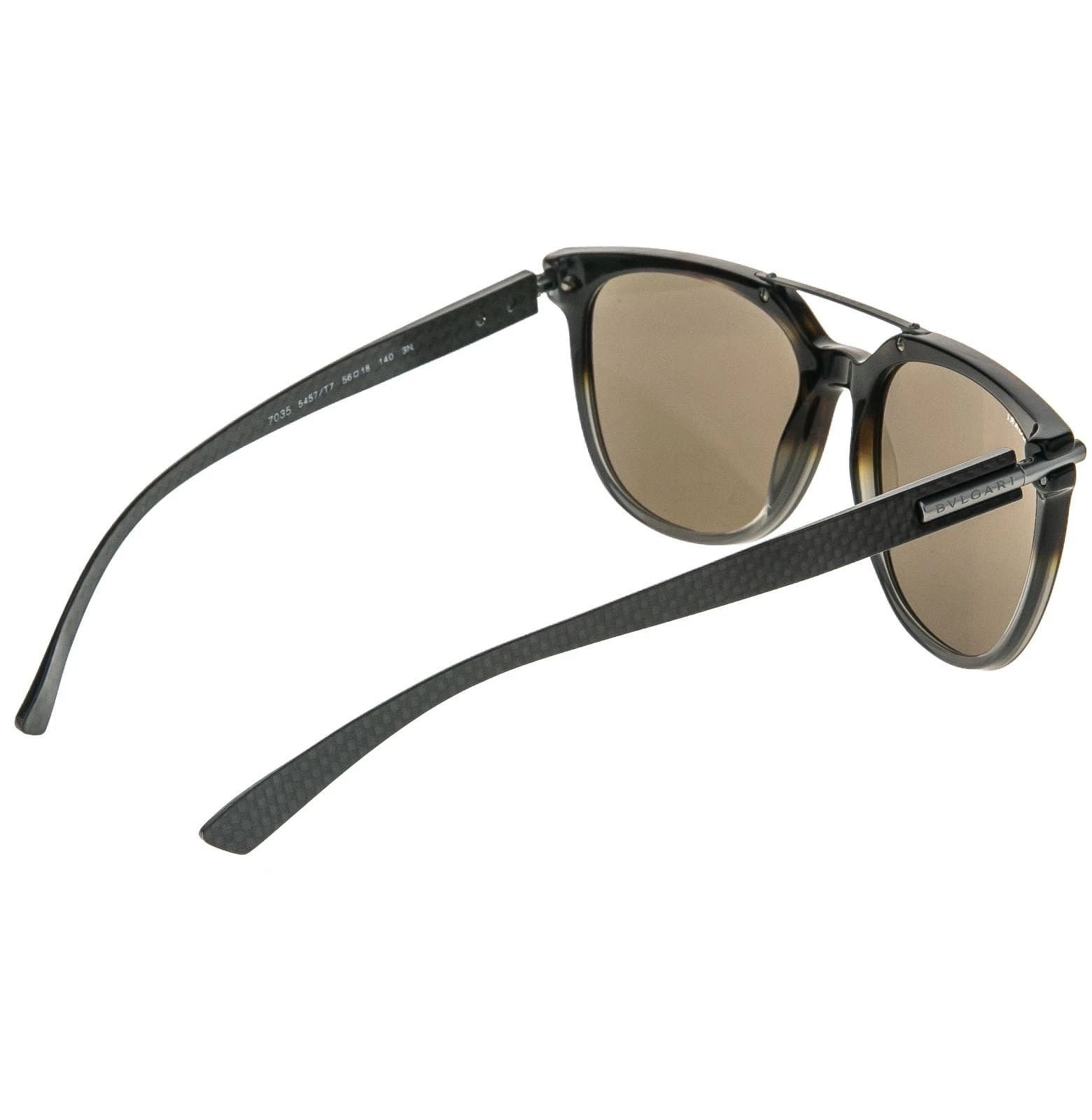 Bvlgari BVLGARI BV7035 7035 Brown Black Sport Pilot Sunglasses Size ONE SIZE - 8 Thumbnail