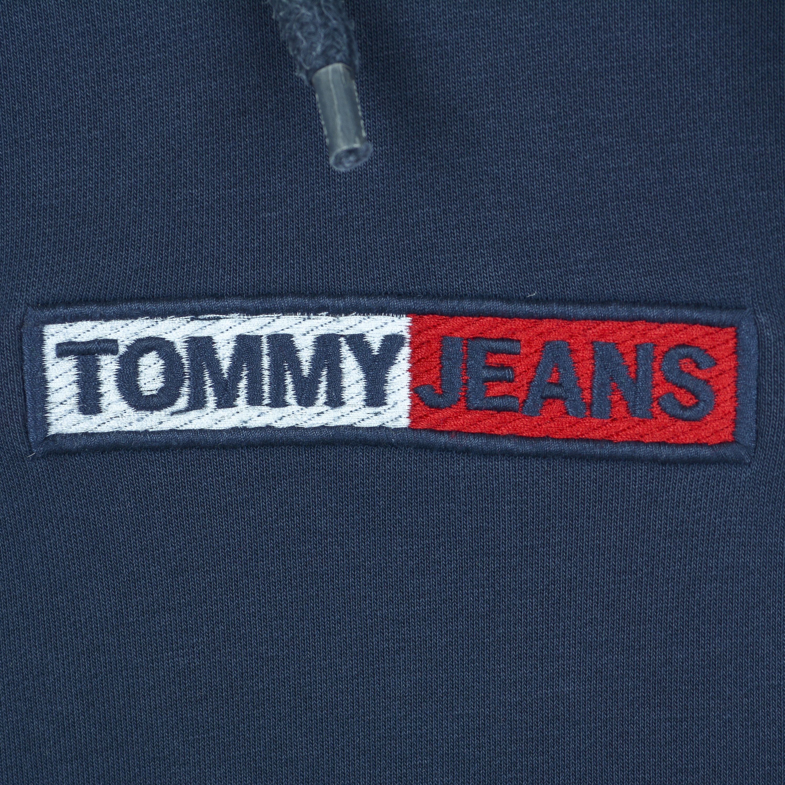 Tommy Hilfiger Logo Navy Cotton Hoodie Sweatshirt Pullover Jumper Sweater Size US S / EU 44-46 / 1 - 3 Thumbnail