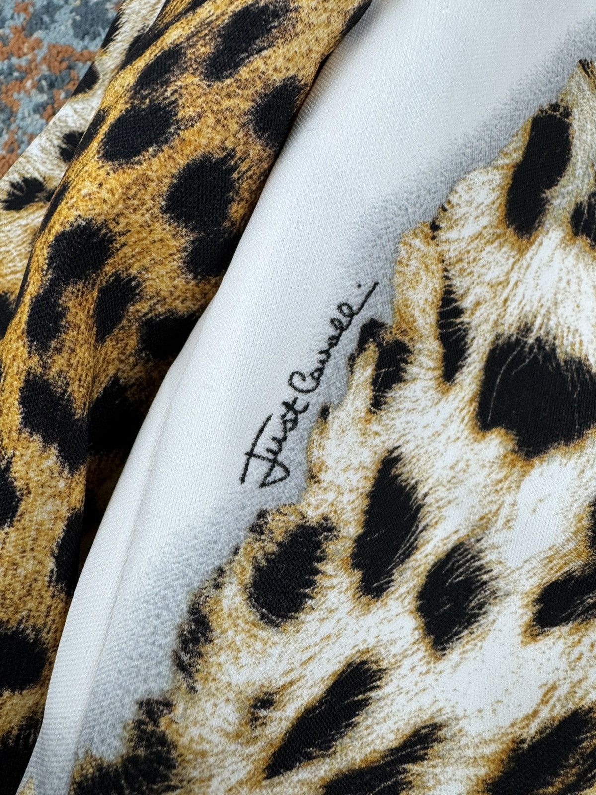 Just Cavalli Just Cavalli animal leopard print white blazer glamour y2k Size L / US 10 / IT 46 - 11 Thumbnail