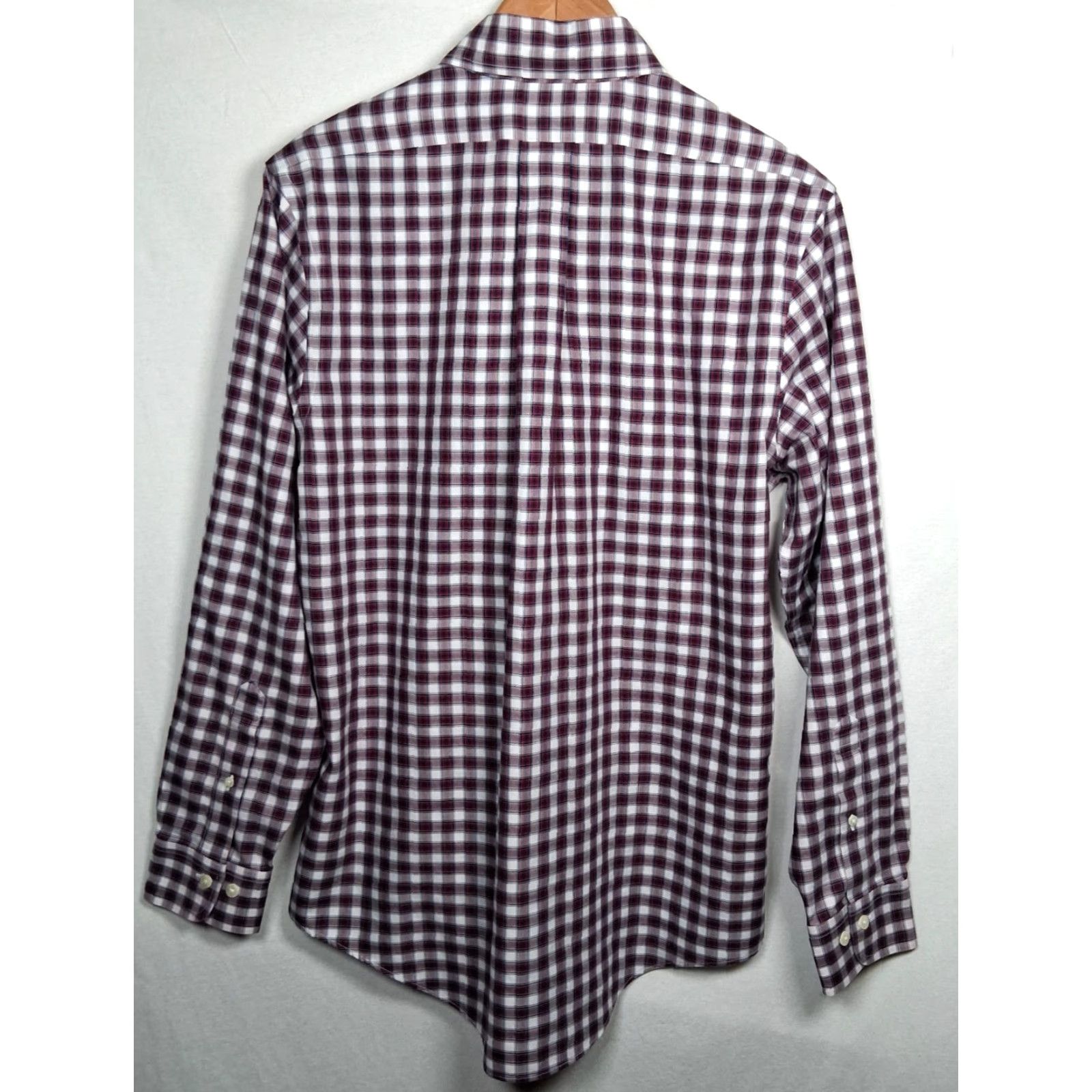Brooks Brothers Brooks Brothers Shirt Men Meidum Regent Fit White Red Blue Plaid Button Down Size US M / EU 48-50 / 2 - 2 Thumbnail