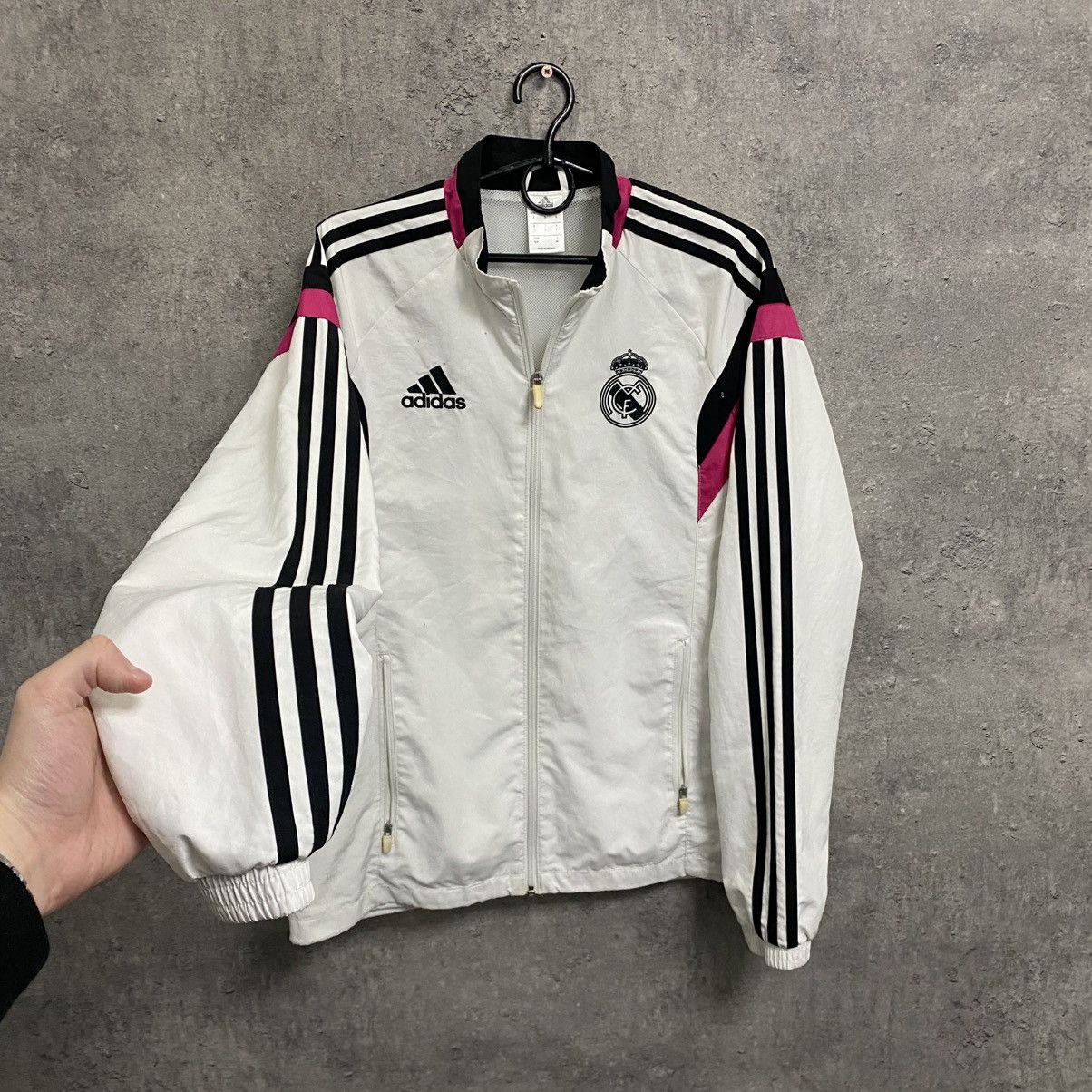 Adidas Real Madrid Adidas 2014 Football training soccer jacket Size US S / EU 44-46 / 1 - 2 Thumbnail