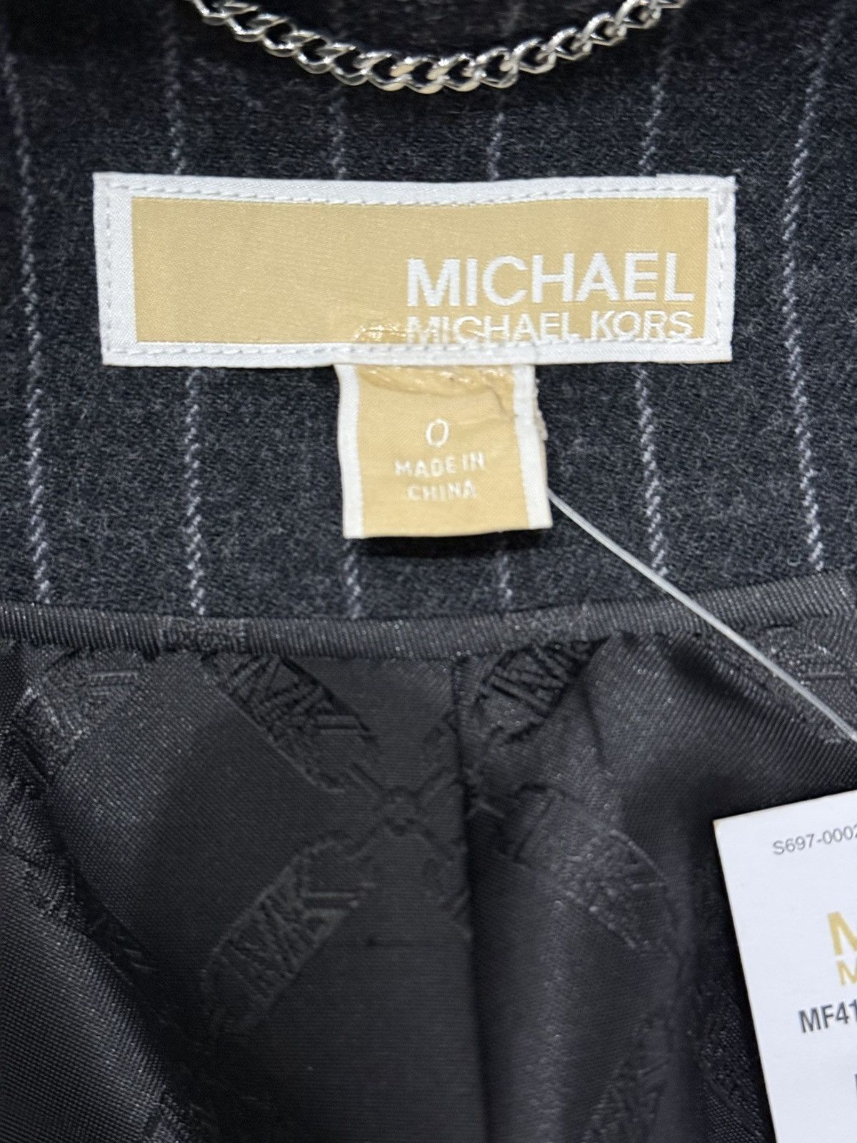 Michael Kors Michael Kors Pinstriped Wool Blazer Size XS / US 0-2 / IT 36-38 - 5 Thumbnail