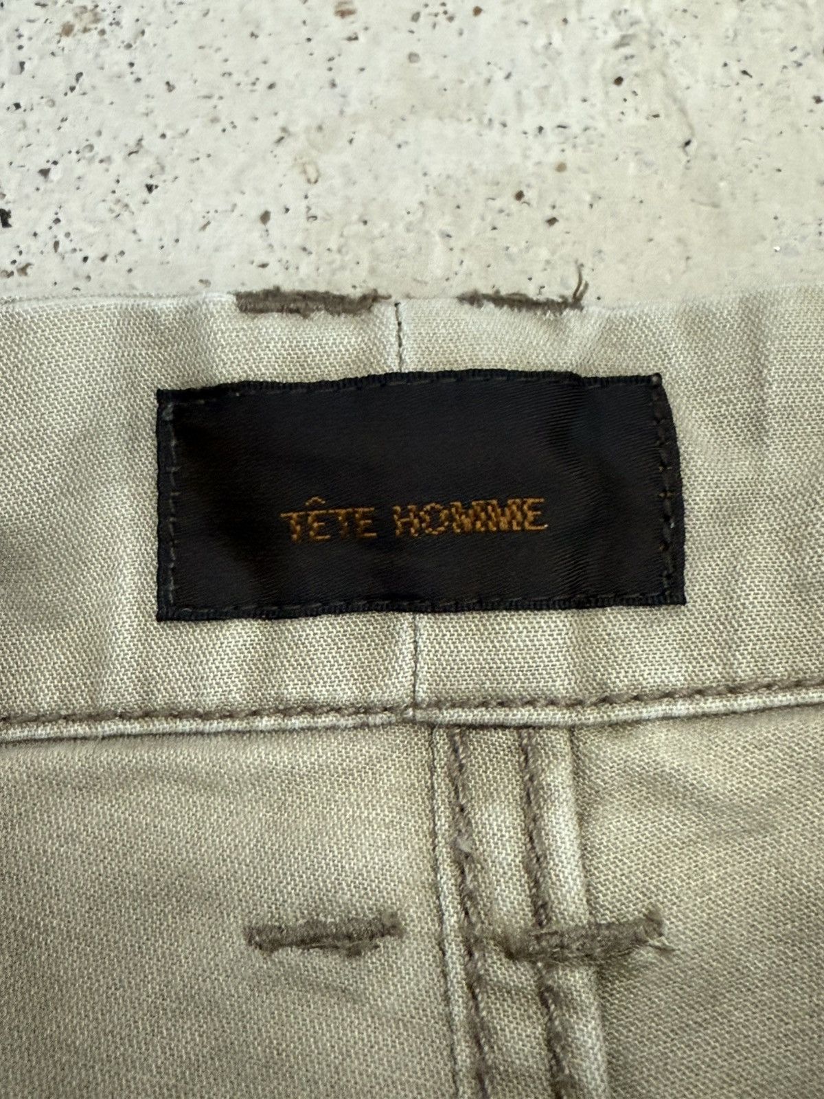 Issey Miyake × Tete Homme Tete Homme Japan Two Tones Faded Bondage Cargo Flared Pants Size US 30 / EU 46 - 22 Thumbnail